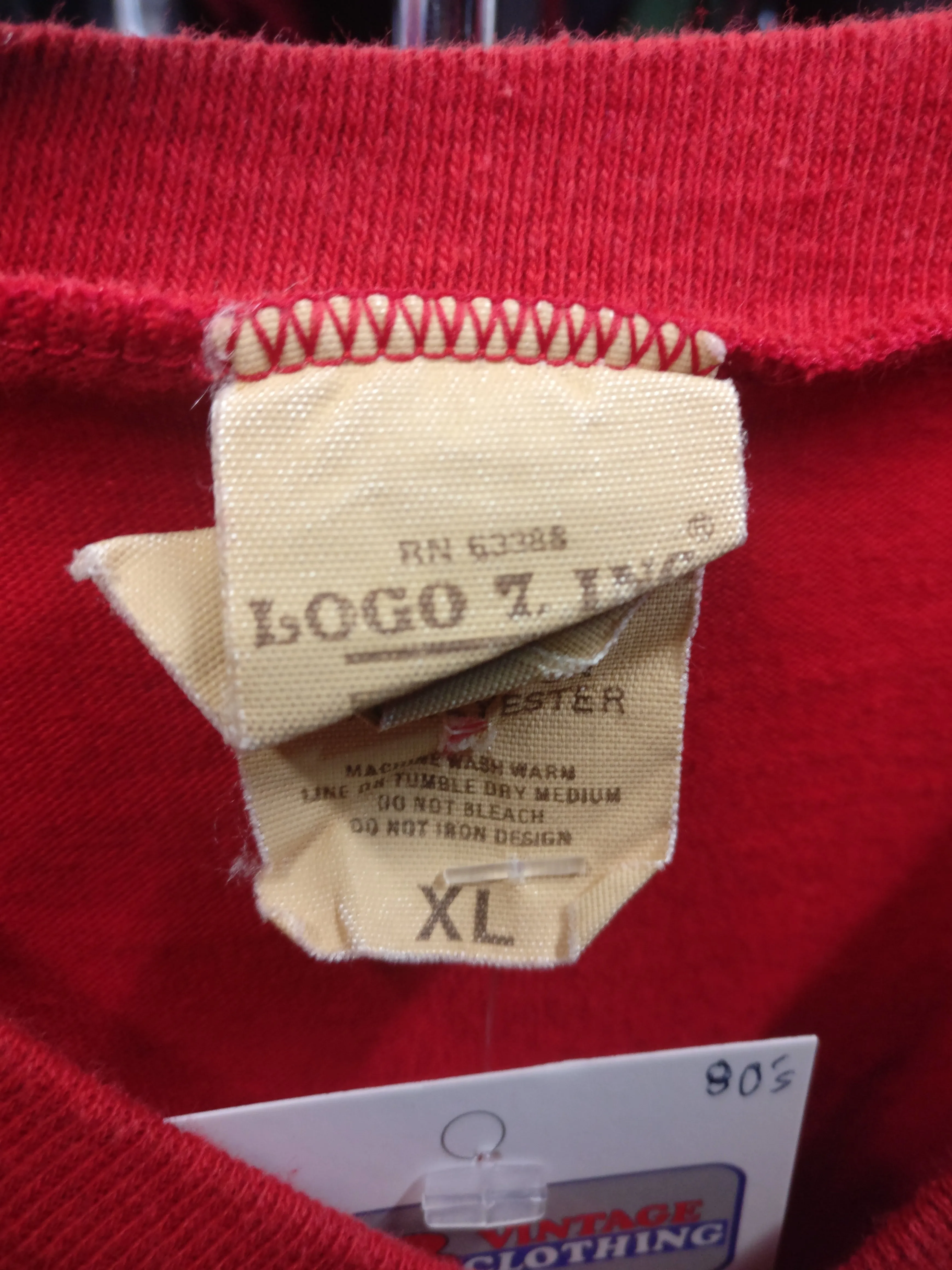 Vintage 80s SAN FRANCISCO 49ERS NFL Logo 7 Inc T-Shirt XL