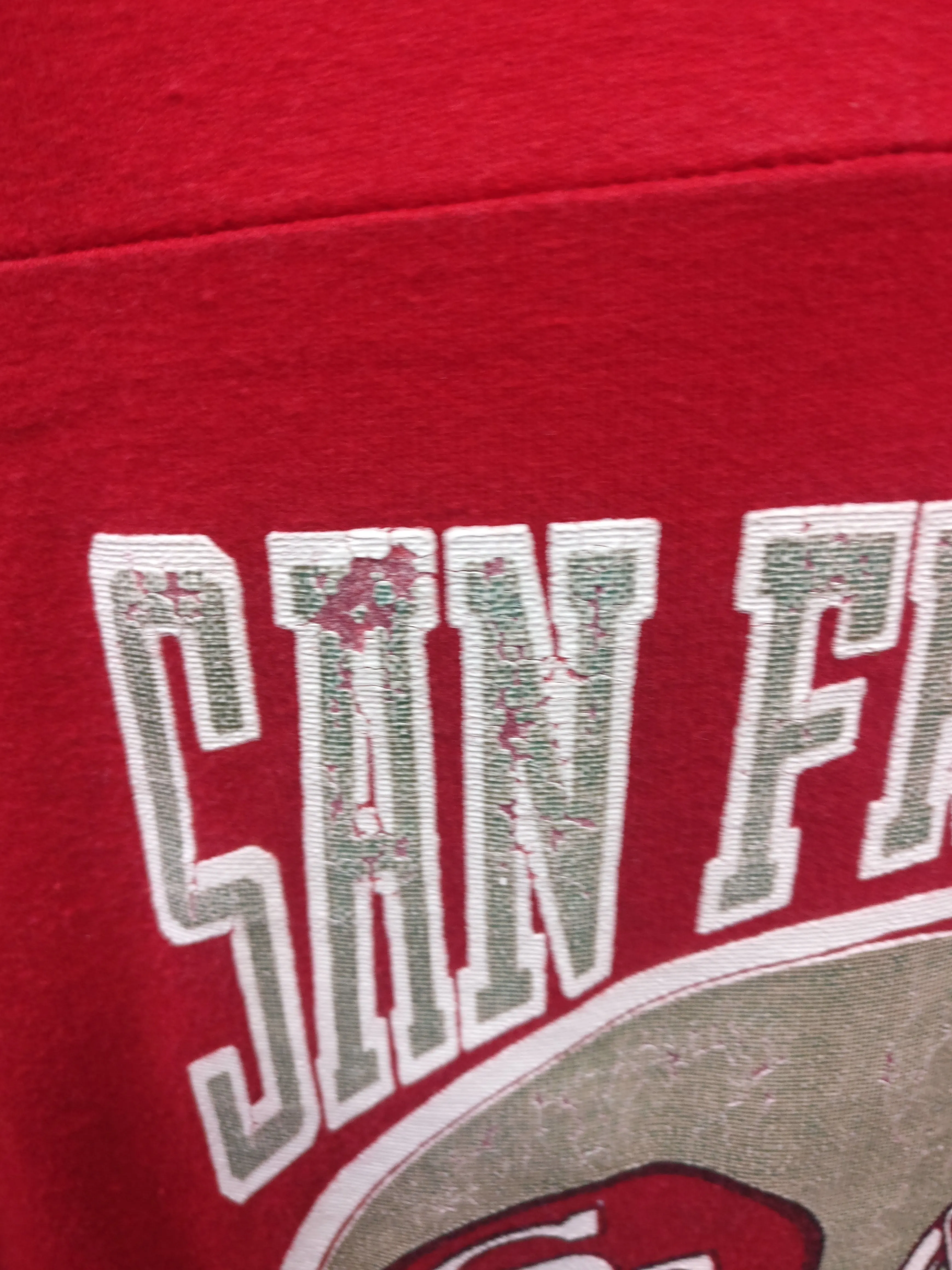 Vintage 80s SAN FRANCISCO 49ERS NFL Logo 7 Inc T-Shirt XL