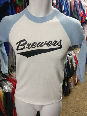 Vintage #7 80s MILWAUKEE BREWERS MLB T-Shirt YL