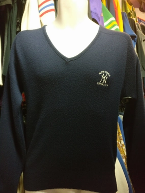 Vintage 80s NEW YORK YANKEES MLB Logo 7 Sweater S