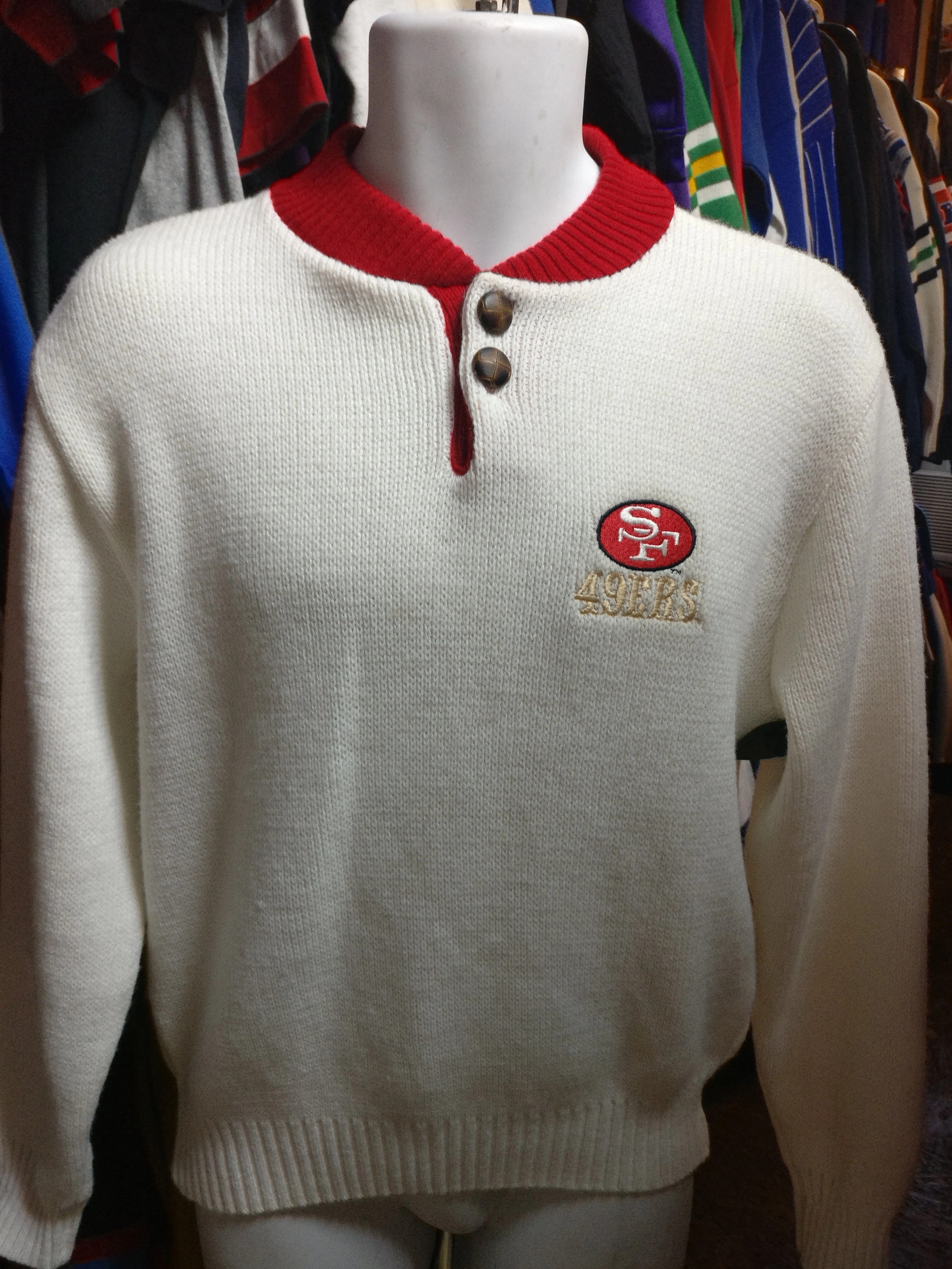 Vintage 80s SAN FRANCISCO 49ERS NFL Brandon Acrylic Sweater S