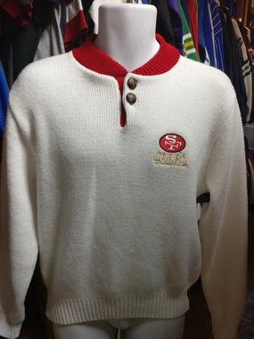 Vintage 80s SAN FRANCISCO 49ERS NFL Brandon Acrylic Sweater S