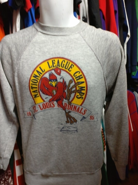 Vintage '85 ST. LOUIS CARDINALS MLB N.L. Champs Sweatshirt M