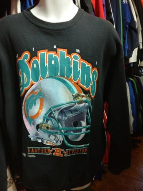 Vintage '92 MIAMI DOLPHINS NFL AFC Salem Sportswear Sweatshirt XL
