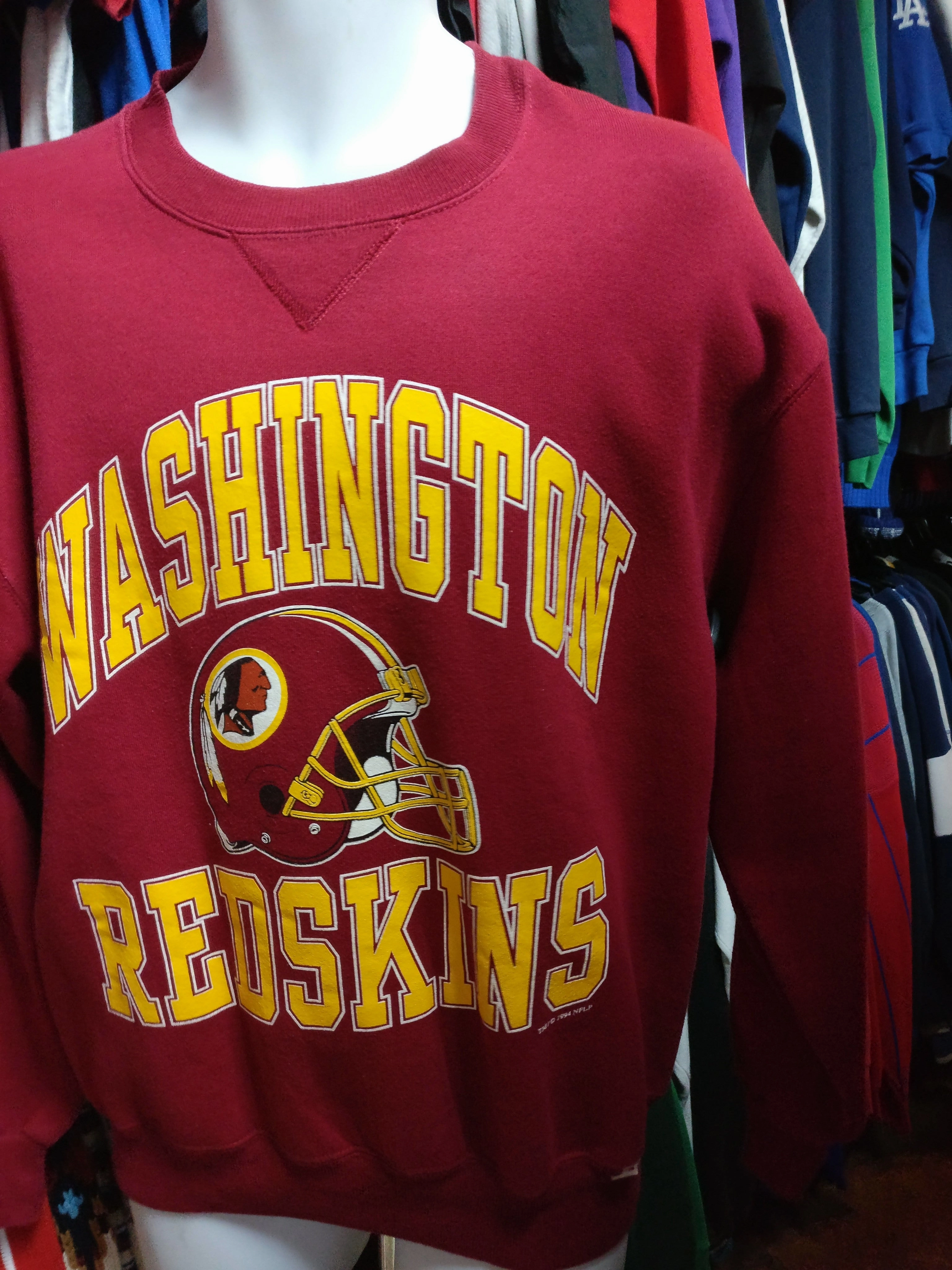 Vintage '94 WASHINGTON REDSKINS NFL Russell Athletic Sweatshirt M
