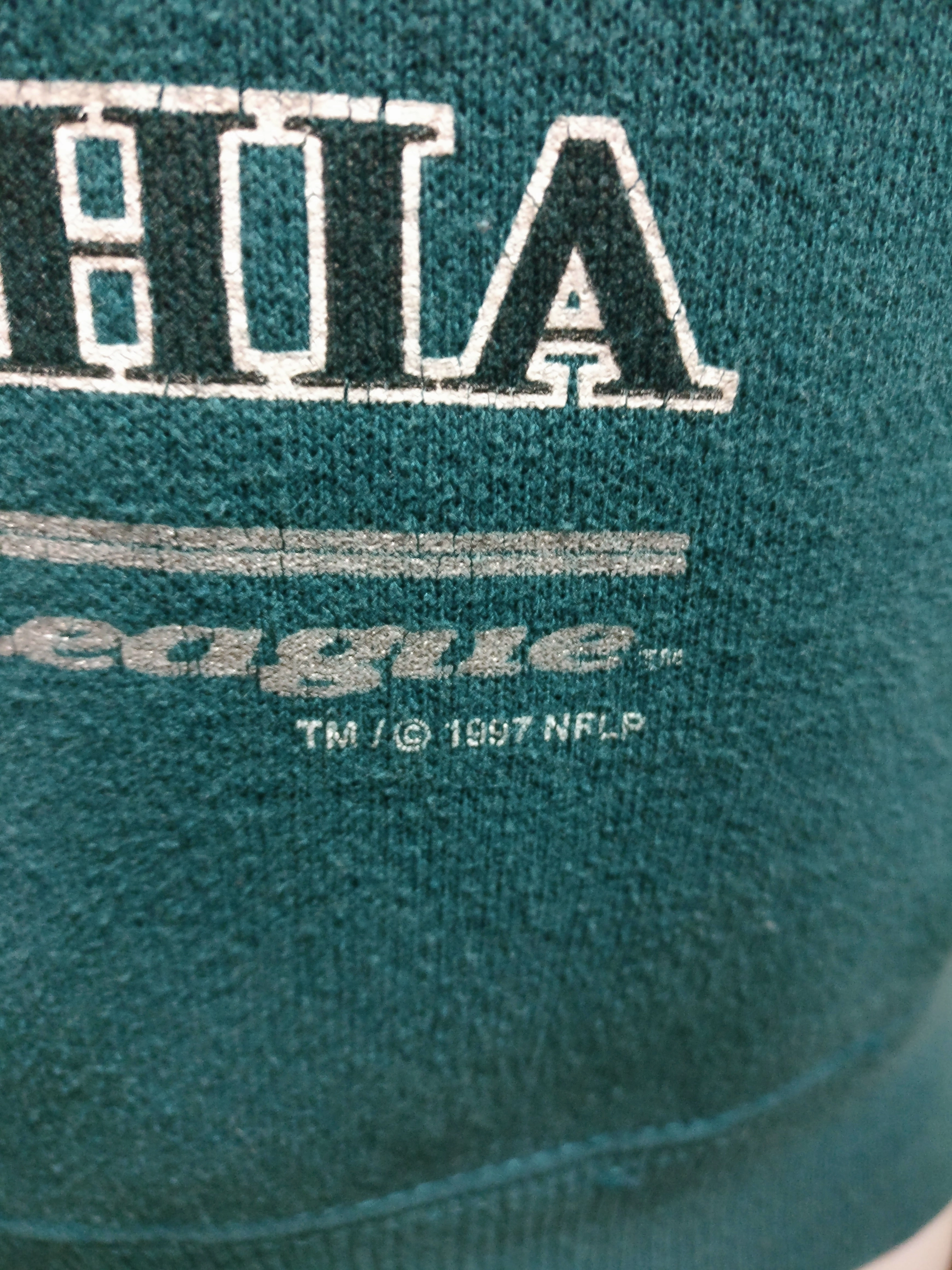 Vintage '97 PHILADELPHIA EAGLES NFL Lee Sport Sweatshirt YM