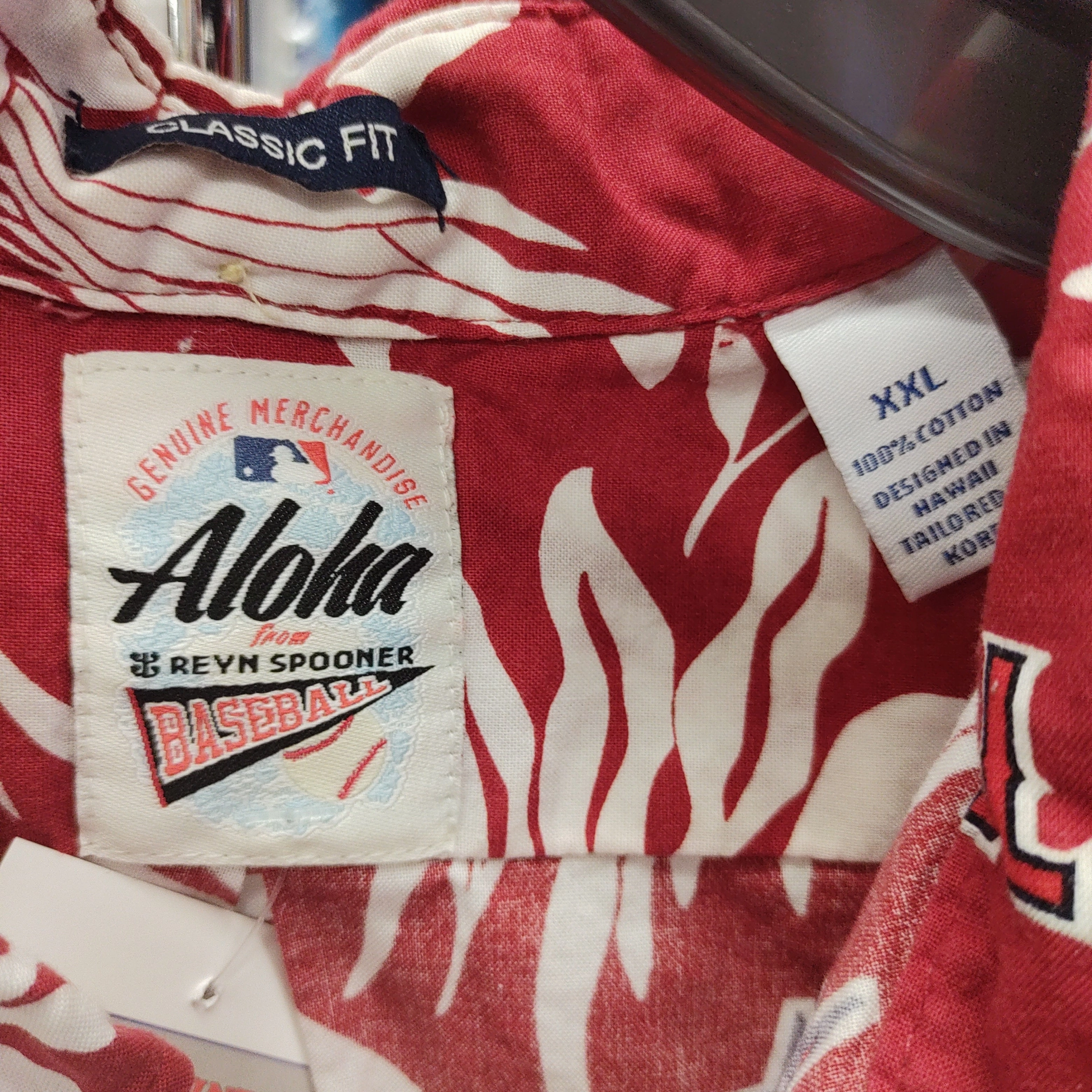 Vintage ANAHEIM ANGELS MLB Reyn Spooner Cotton Hawaiian Shirt XXL