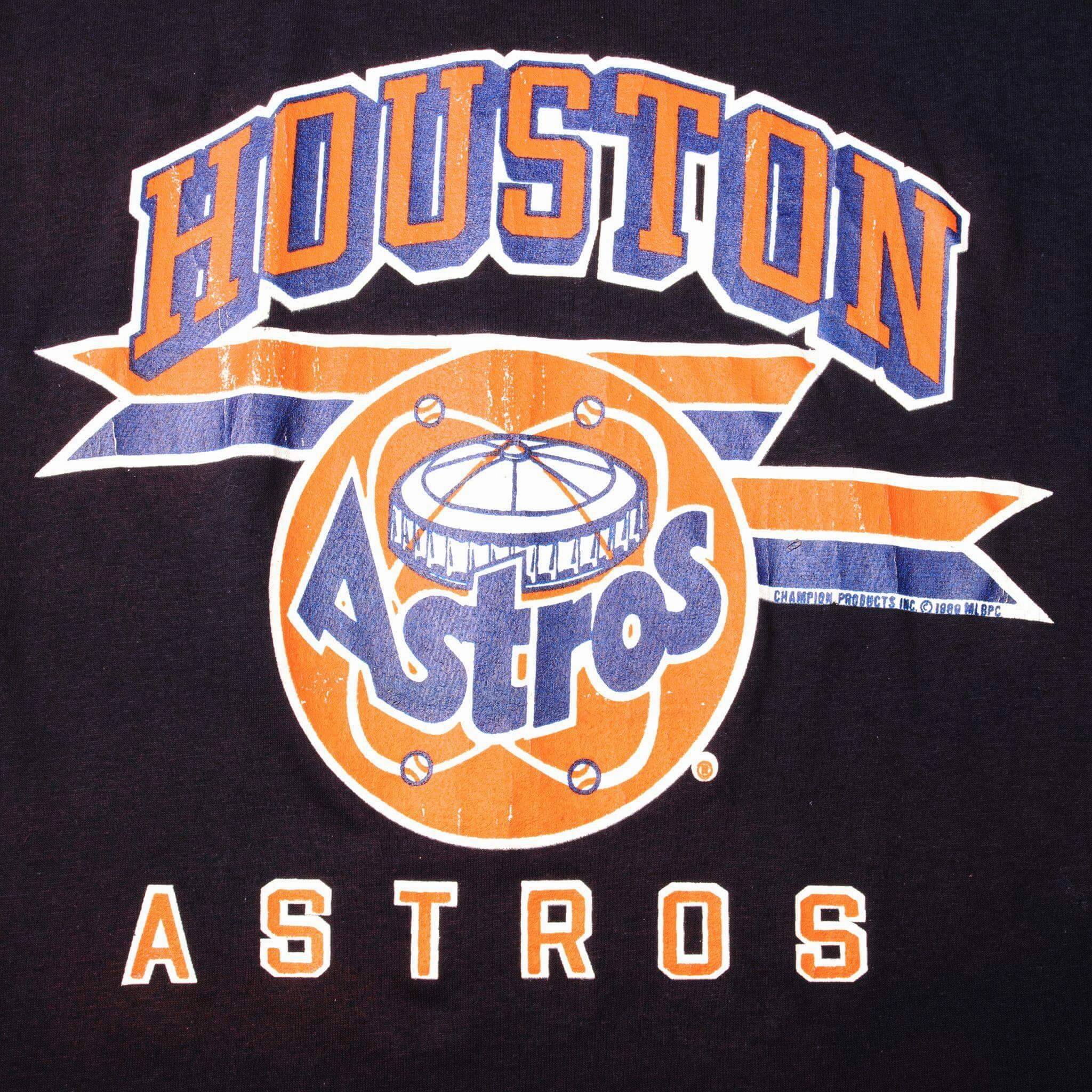VINTAGE CHAMPION MLB HOUSTON ASTROS TEE SHIRT 1989 SIZE XL MADE IN USA DEADSTOCK