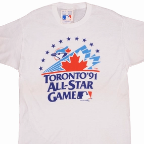 VINTAGE DEADSTOCK MLB TORONTO BLUE JAYS ALL STAR GAME 1990 TEE SHIRT XL