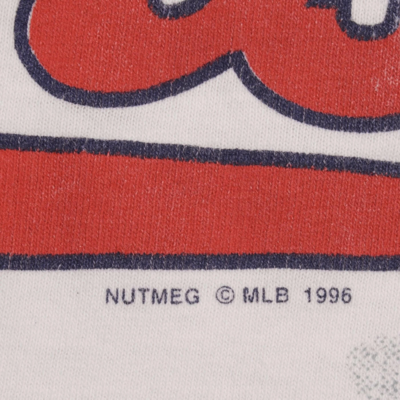 VINTAGE MLB ALL OVER PRINT CLEVELAND INDIANS 1996 TEE SHIRT SIZE XL MADE IN USA