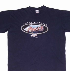 VINTAGE MLB ANAHEIM ANGELS 1997 TEE SHIRT SIZE XL