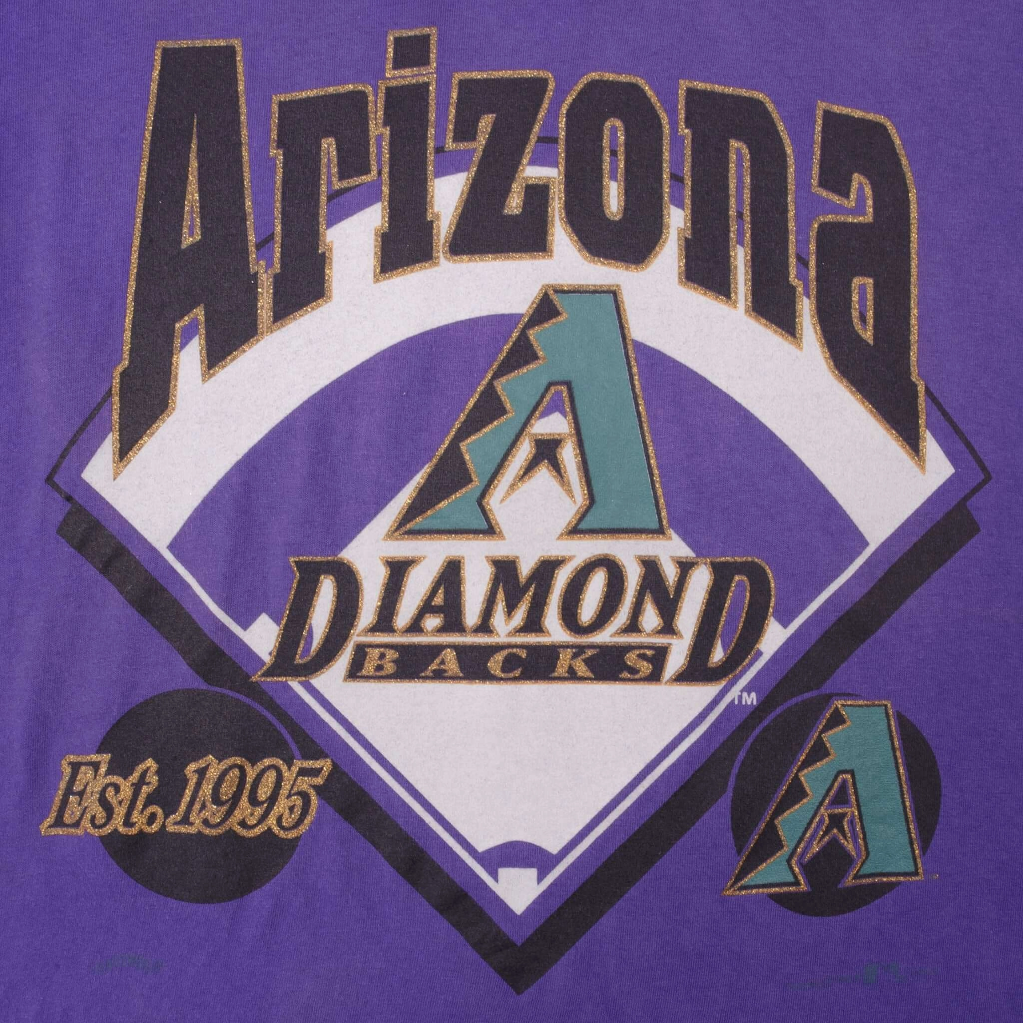 VINTAGE MLB ARIZONA DIAMONDBACKS 1995 NUTMEG TEE SHIRT MEDIUM MADE IN USA
