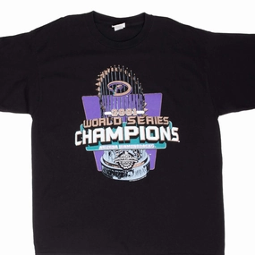 VINTAGE MLB ARIZONA DIAMONDBACKS WORLD SERIES 2001 TEE SHIRT XL