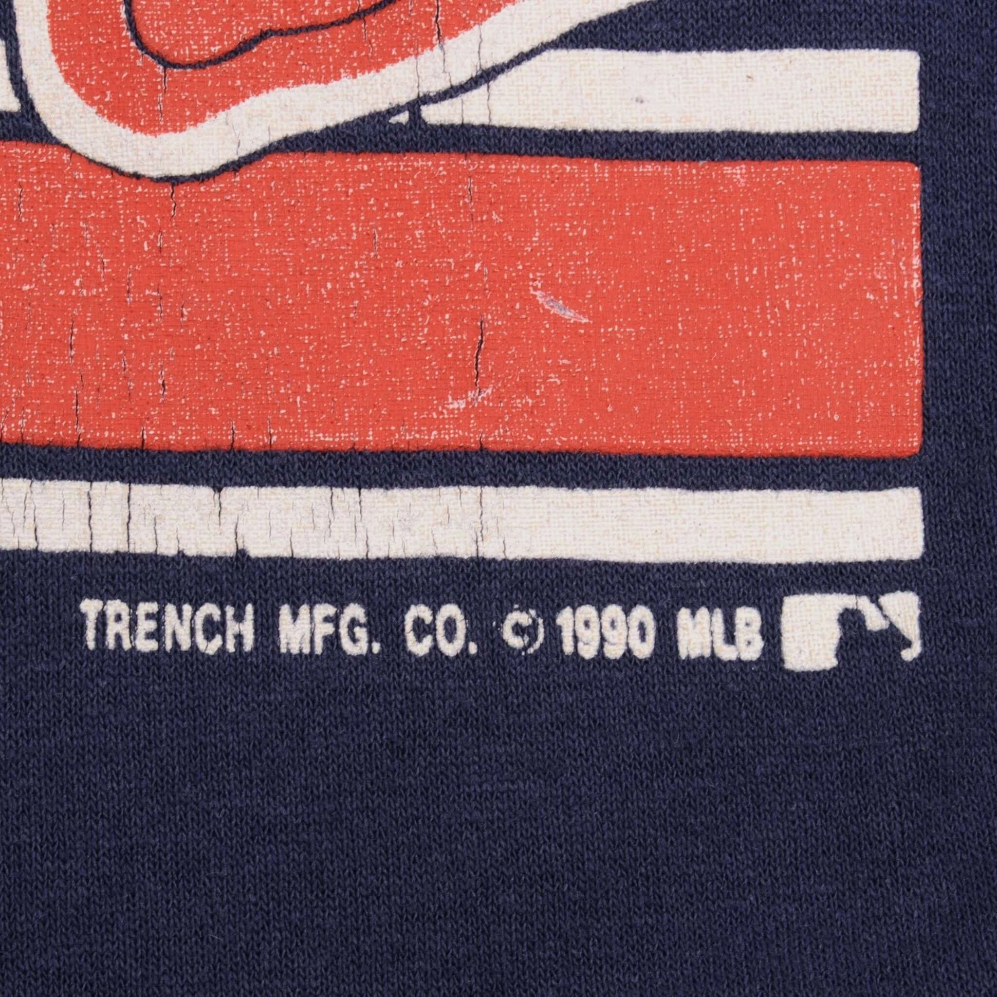 VINTAGE MLB ATLANTA BRAVES 1990 TEE SHIRT SIZE XL MADE IN USA