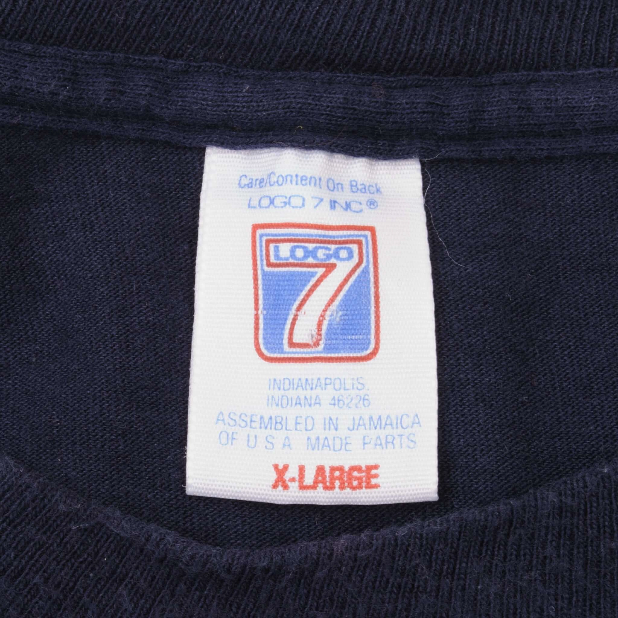 VINTAGE MLB ATLANTA BRAVES 1992 LOGO 7 TEE SHIRT XL MADE IN USA