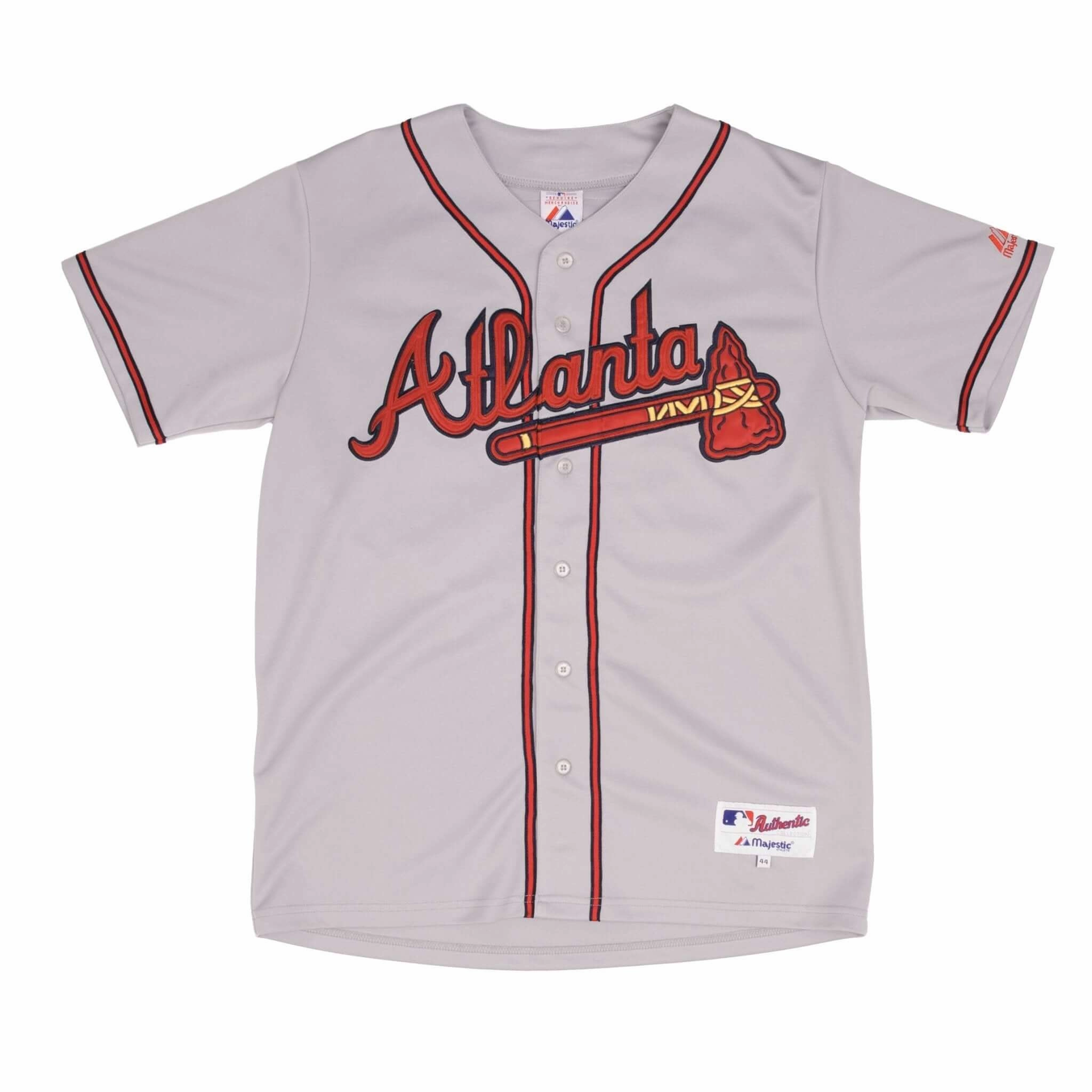 VINTAGE MLB ATLANTA BRAVES ANDRUW JONES #25 MAJESTIC 2000S JERSEY SIZE 44
