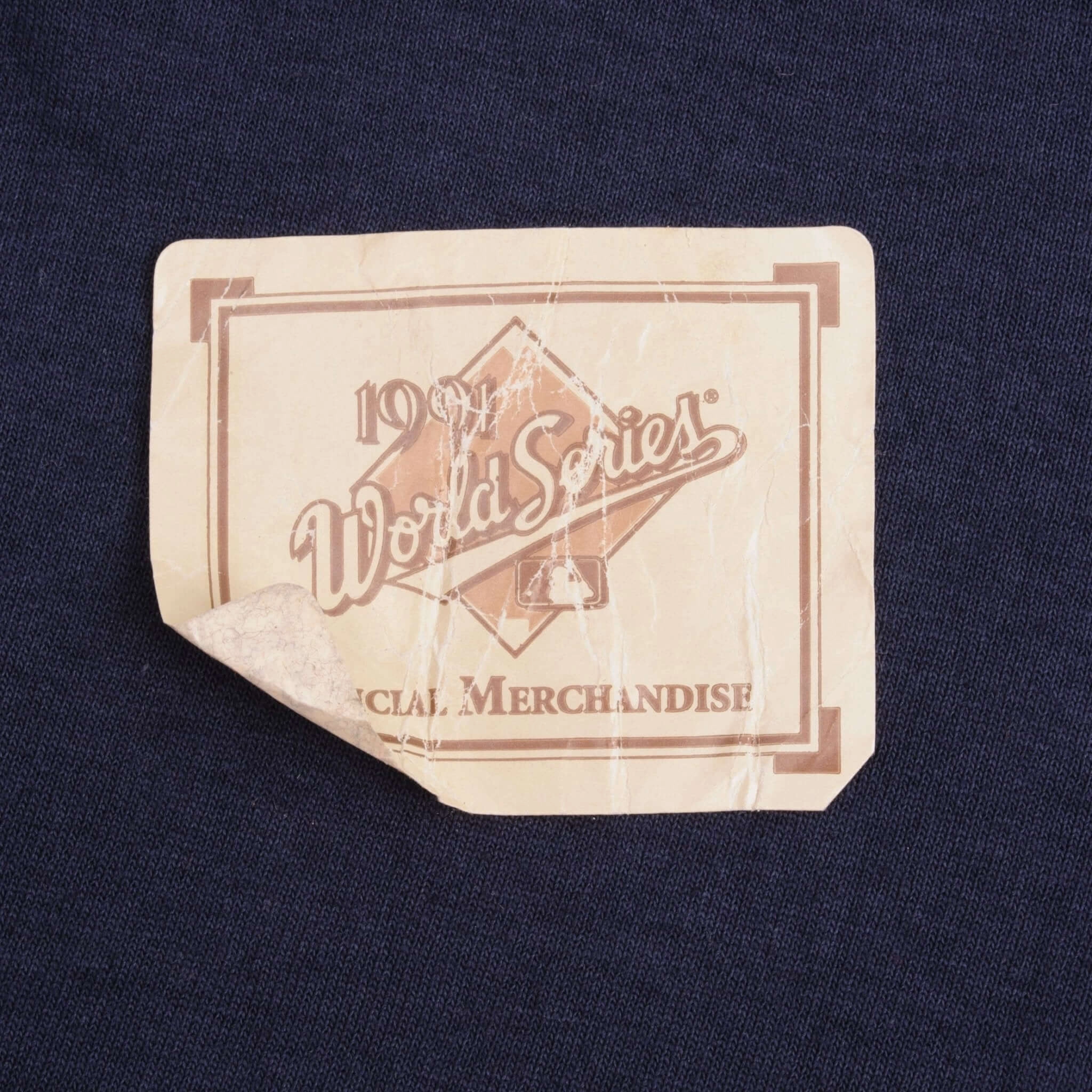 VINTAGE MLB ATLANTA BRAVES CHAMPIONS 1991 TEE SHIRT MEDIUM MADE USA DEADSTOCK
