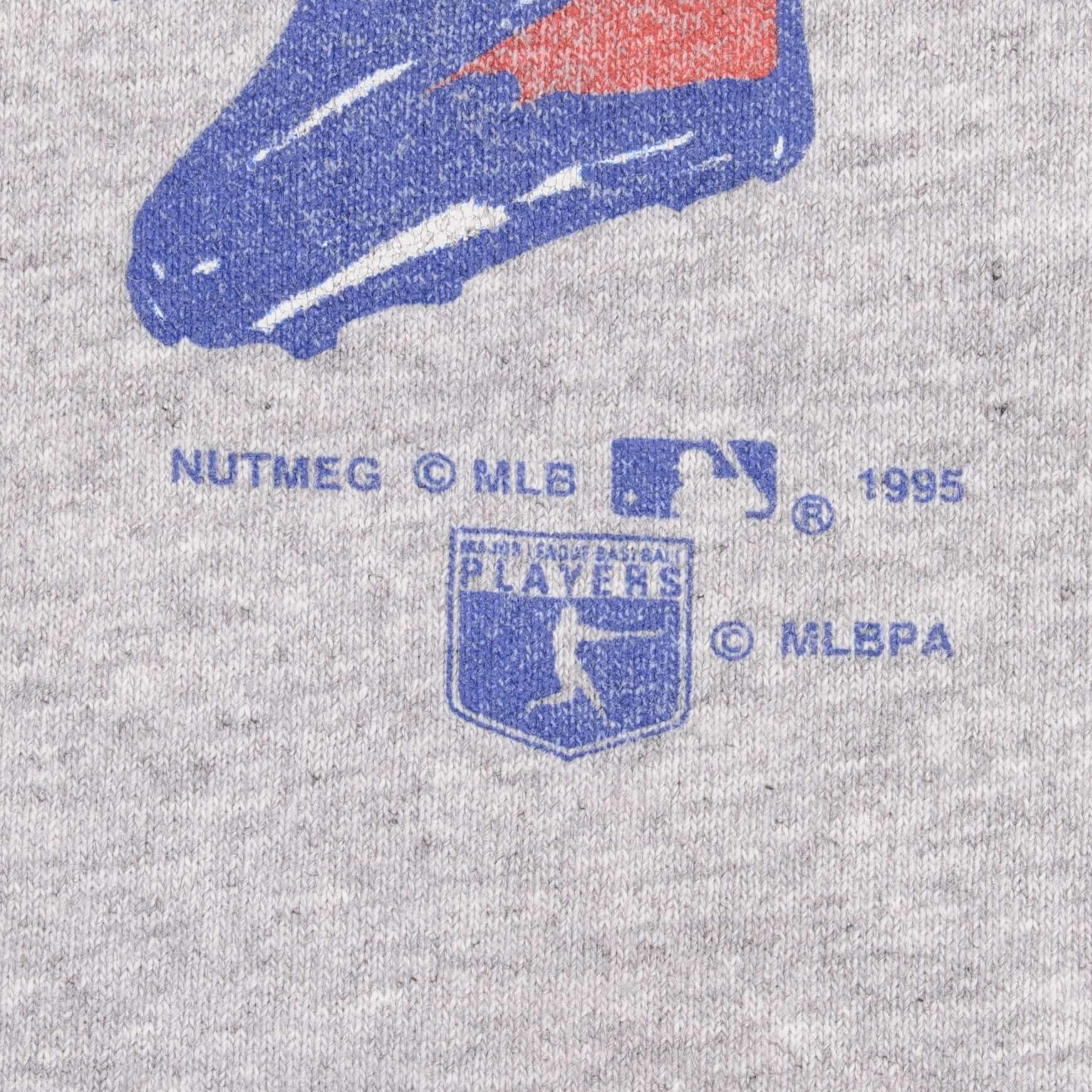 VINTAGE MLB ATLANTA BRAVES CHAMPIONS 1995 TEE SHIRT SIZE MEDIUM MADE IN USA