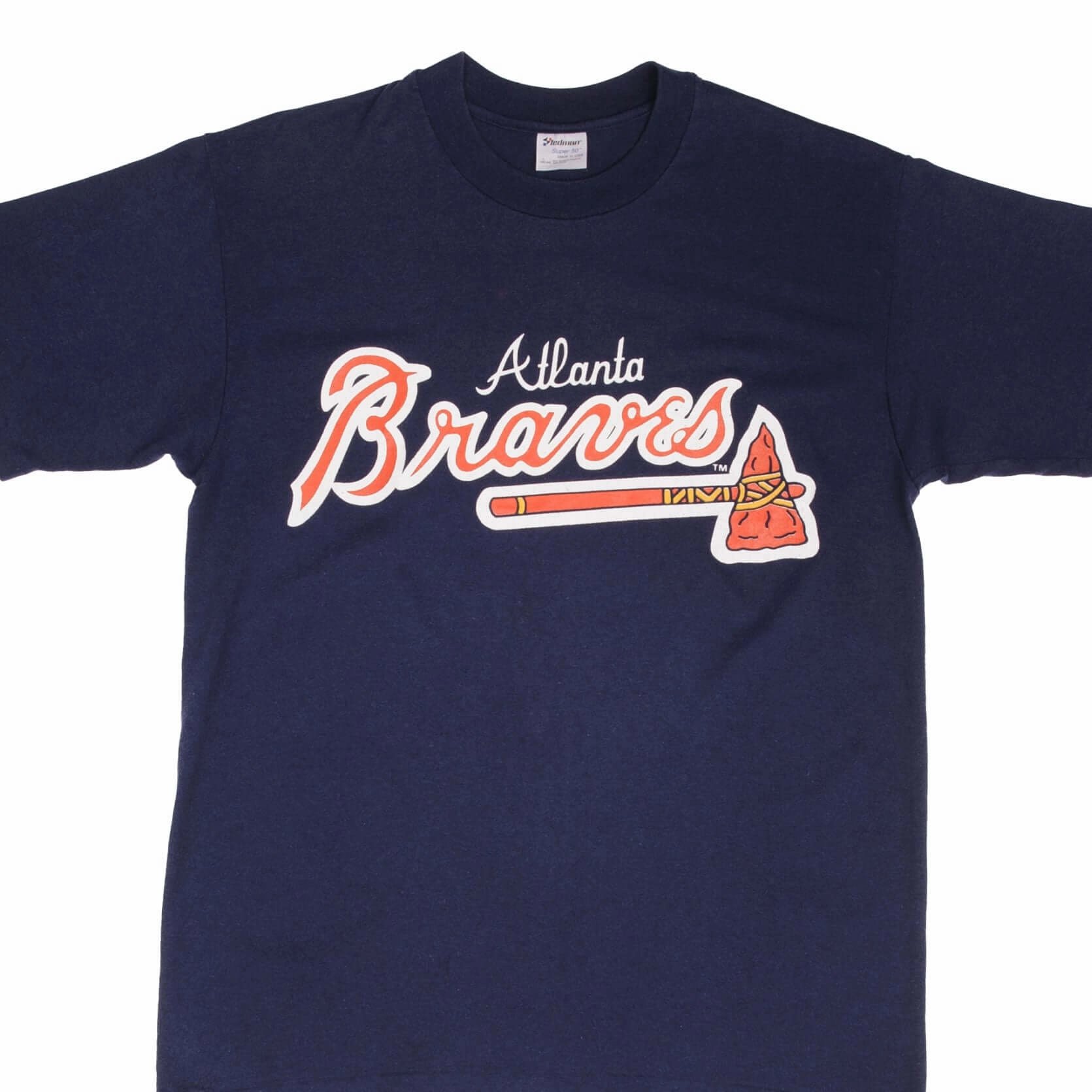 VINTAGE MLB ATLANTA BRAVES EARLY 1990S TEE SHIRT SIZE MEDIUM MADE IN USA