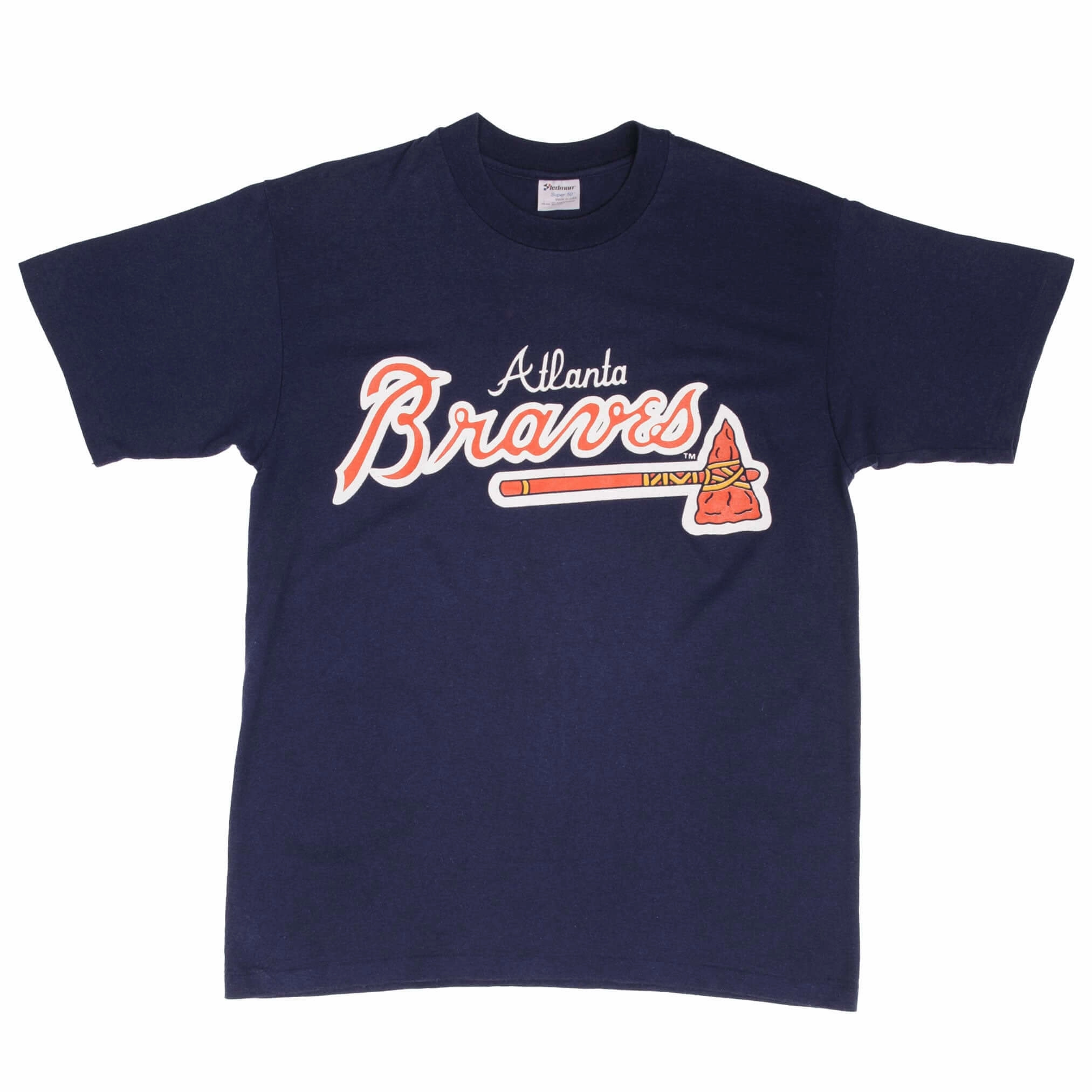 VINTAGE MLB ATLANTA BRAVES EARLY 1990S TEE SHIRT SIZE MEDIUM MADE IN USA
