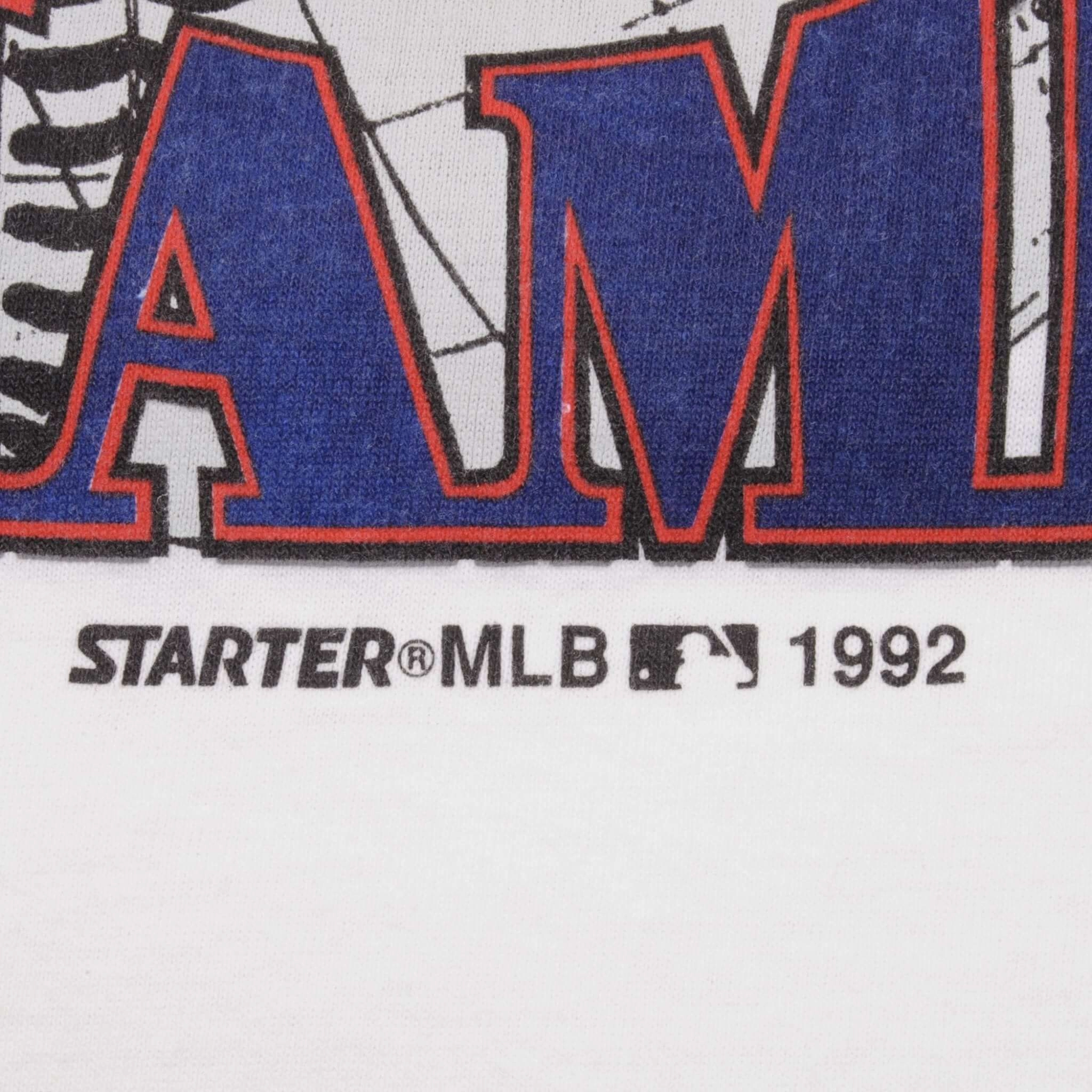 VINTAGE MLB ATLANTA BRAVES WESTERN CHAMPS 1992 TEE SHIRT MEDIUM MADE USA