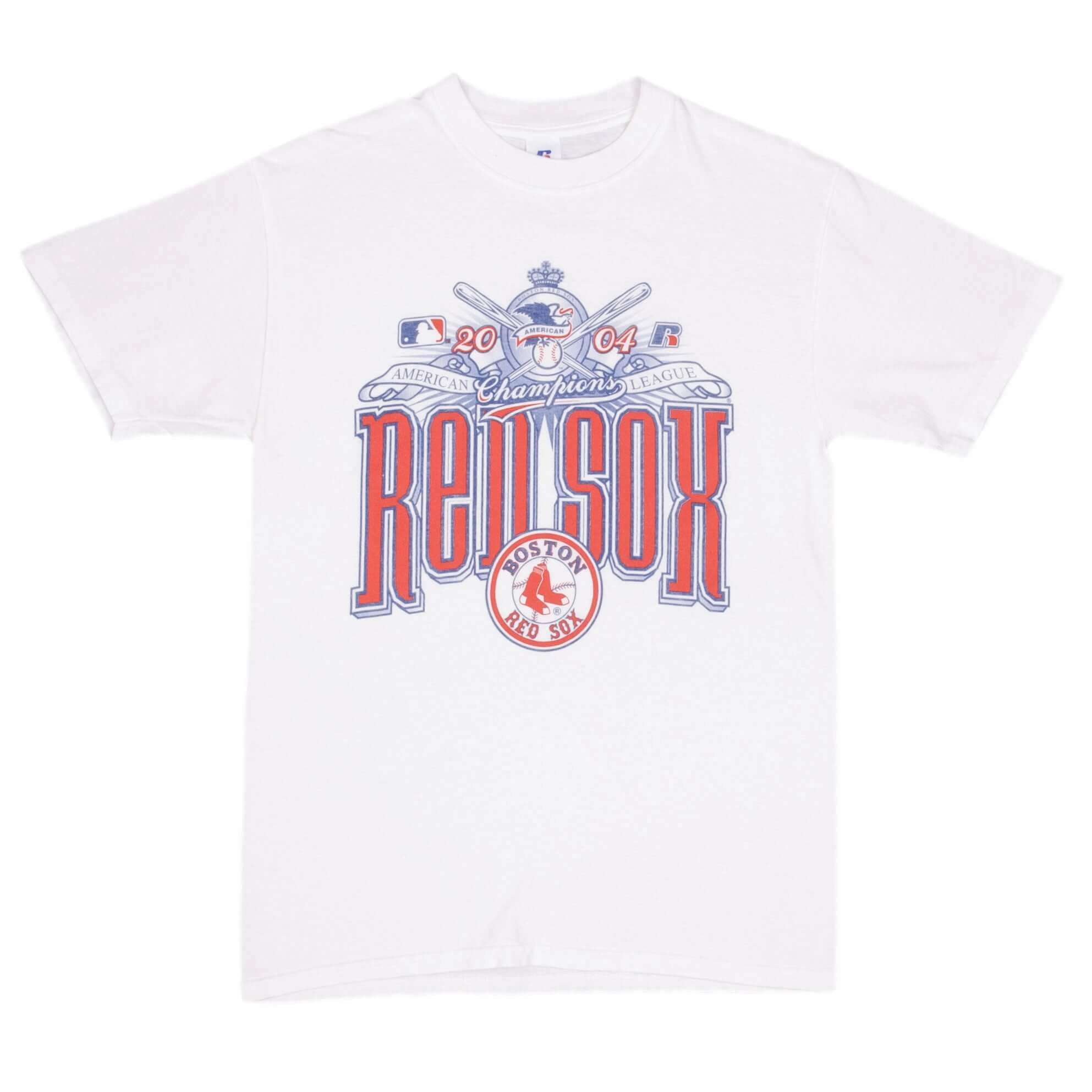 VINTAGE MLB BOSTON RED SOX CHAMPIONS 2004 TEE SHIRT SIZE MEDIUM