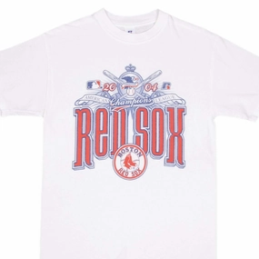 VINTAGE MLB BOSTON RED SOX CHAMPIONS 2004 TEE SHIRT SIZE MEDIUM