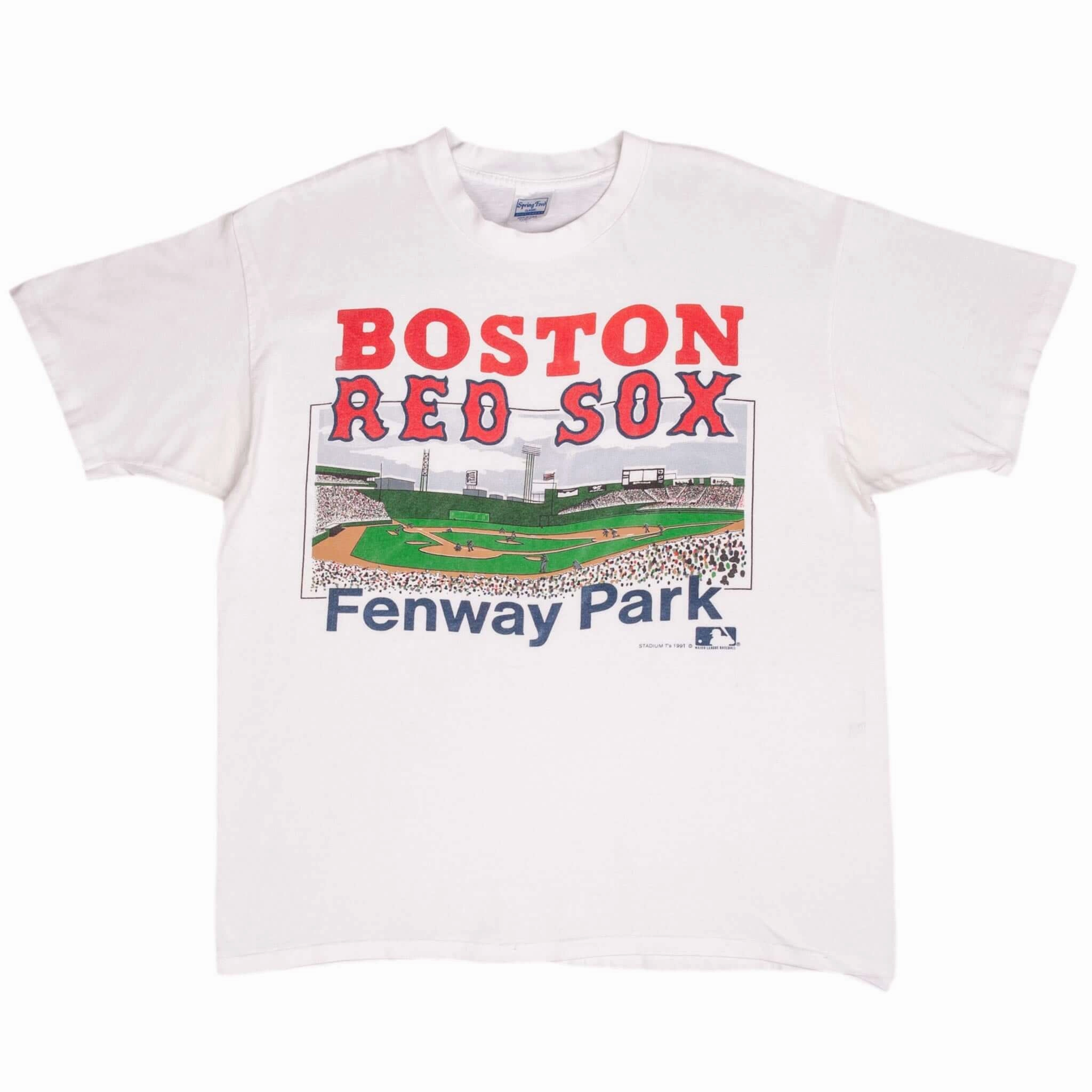 VINTAGE MLB BOSTON RED SOX FENWAY PARK 1991 TEE SHIRT SIZE XL MADE IN USA
