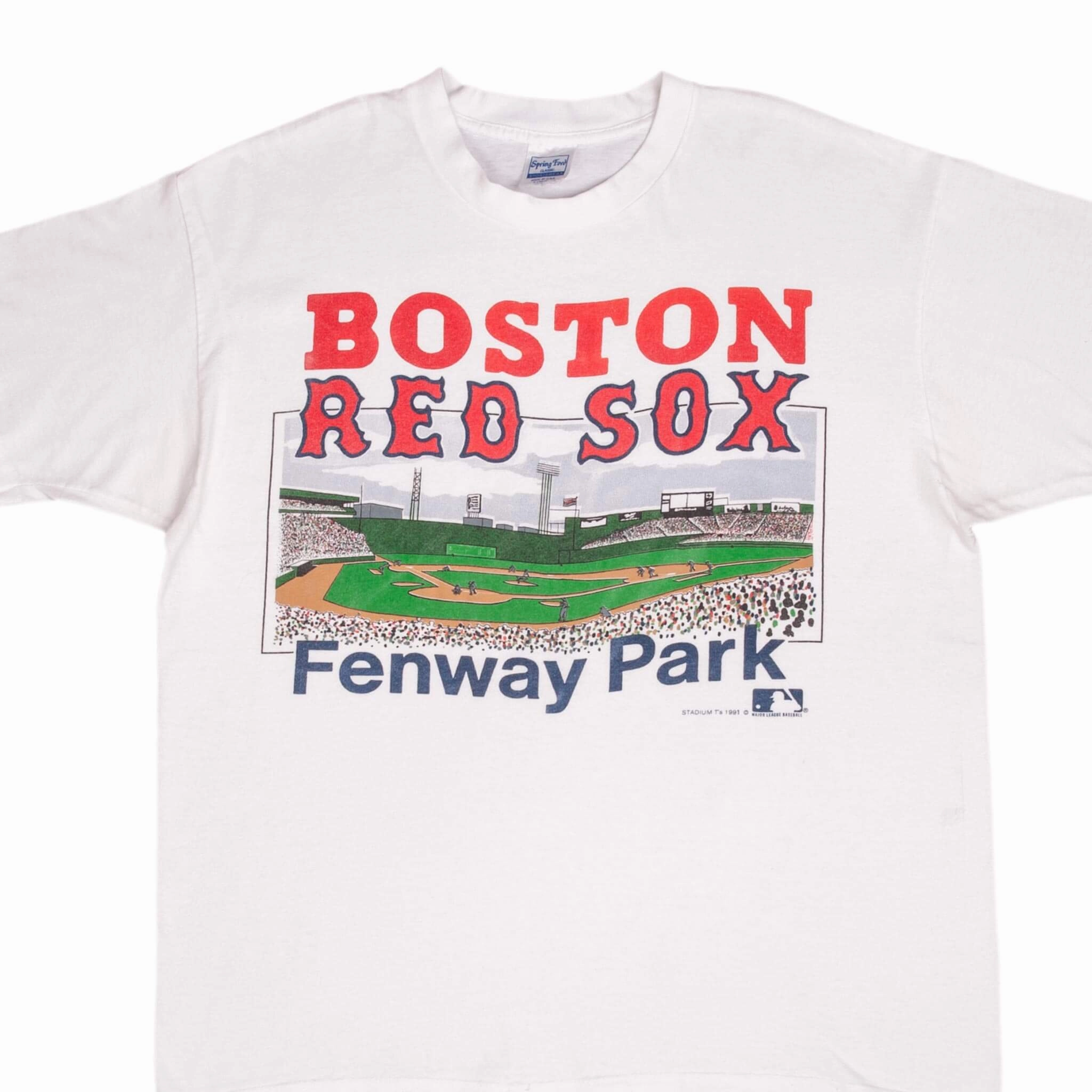 VINTAGE MLB BOSTON RED SOX FENWAY PARK 1991 TEE SHIRT SIZE XL MADE IN USA