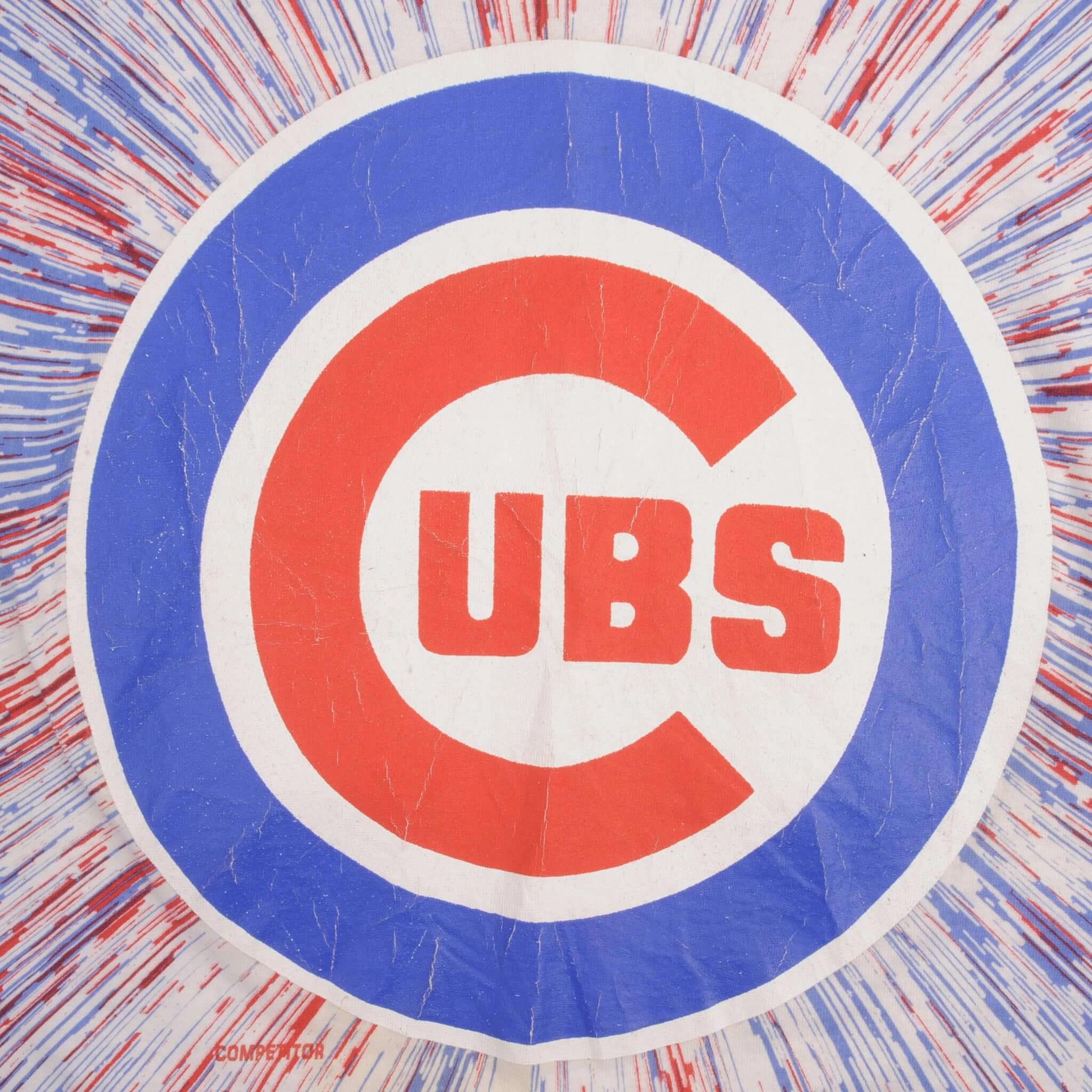 VINTAGE MLB CHICAGO CUBS 1990S TIE DYE TEE SHIRT SIZE MEDIUM