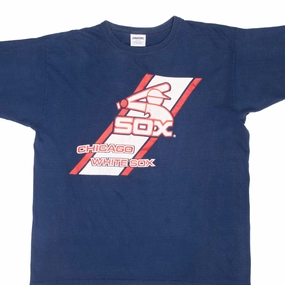 VINTAGE MLB CHICAGO WHITE SOX 1980S STARTER TEE SHIRT LARGE MADE IN USA