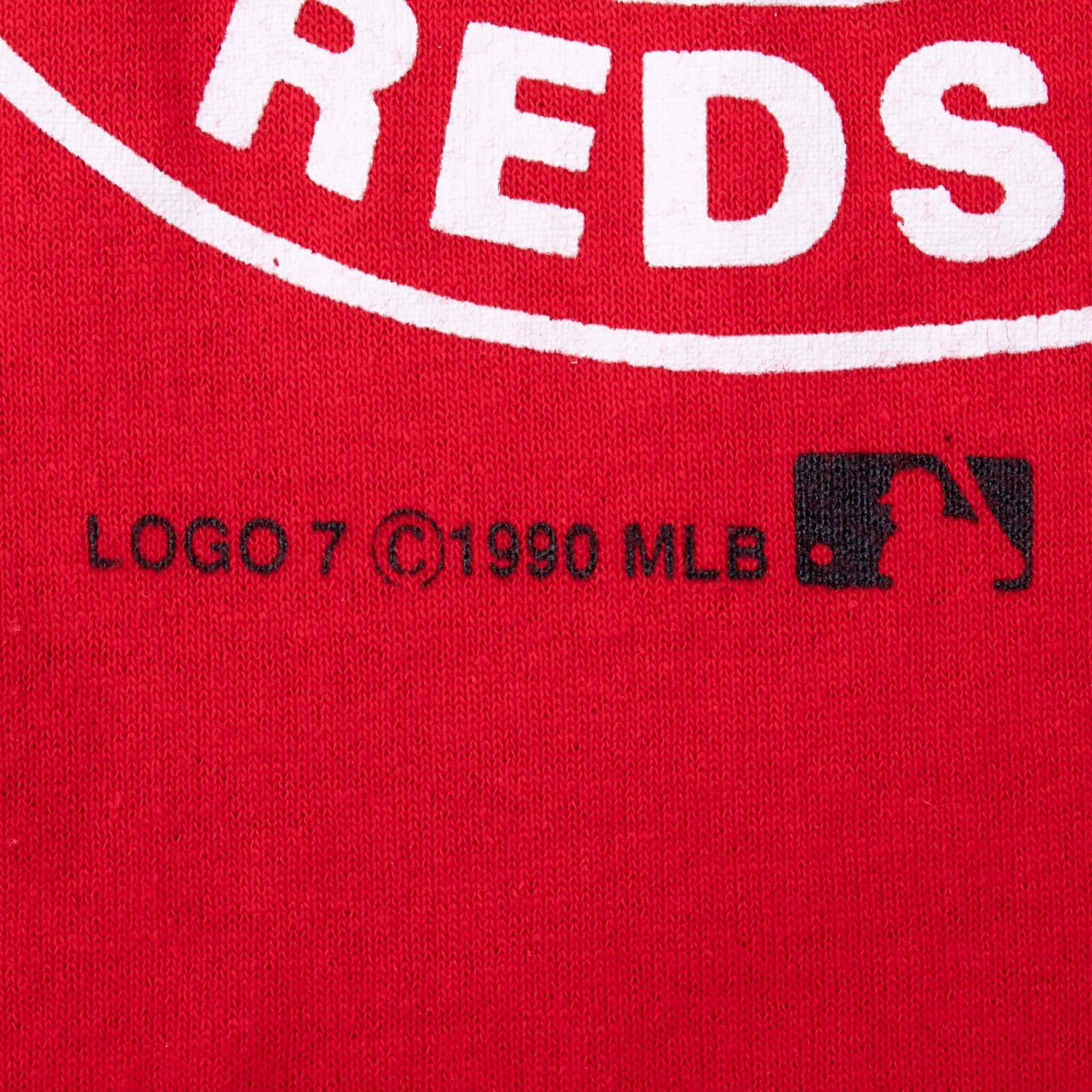 VINTAGE MLB CINCINNATI REDS WORLD CHAMPIONS TEE SHIRT 1990 MEDIUM MADE IN USA