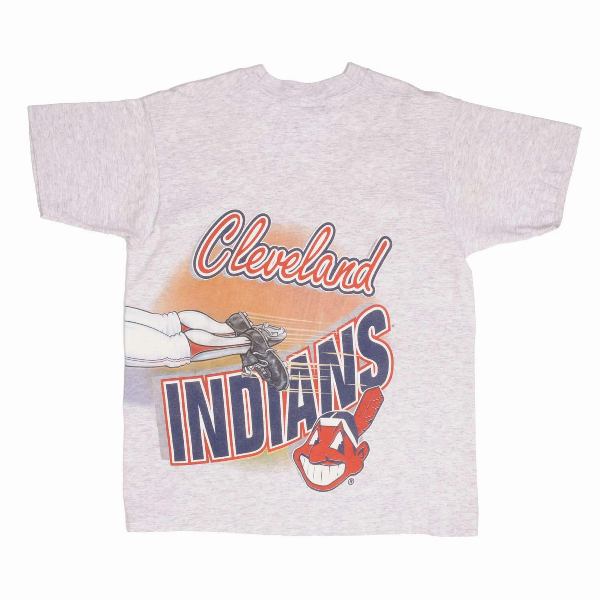 VINTAGE MLB CLEVELAND INDIANS 1994 TEE SHIRT SIZE LARGE MADE IN USA