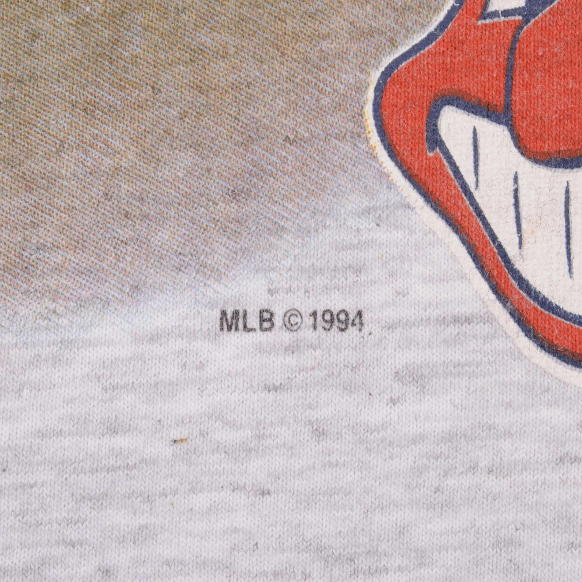 VINTAGE MLB CLEVELAND INDIANS 1994 TEE SHIRT SIZE LARGE MADE IN USA