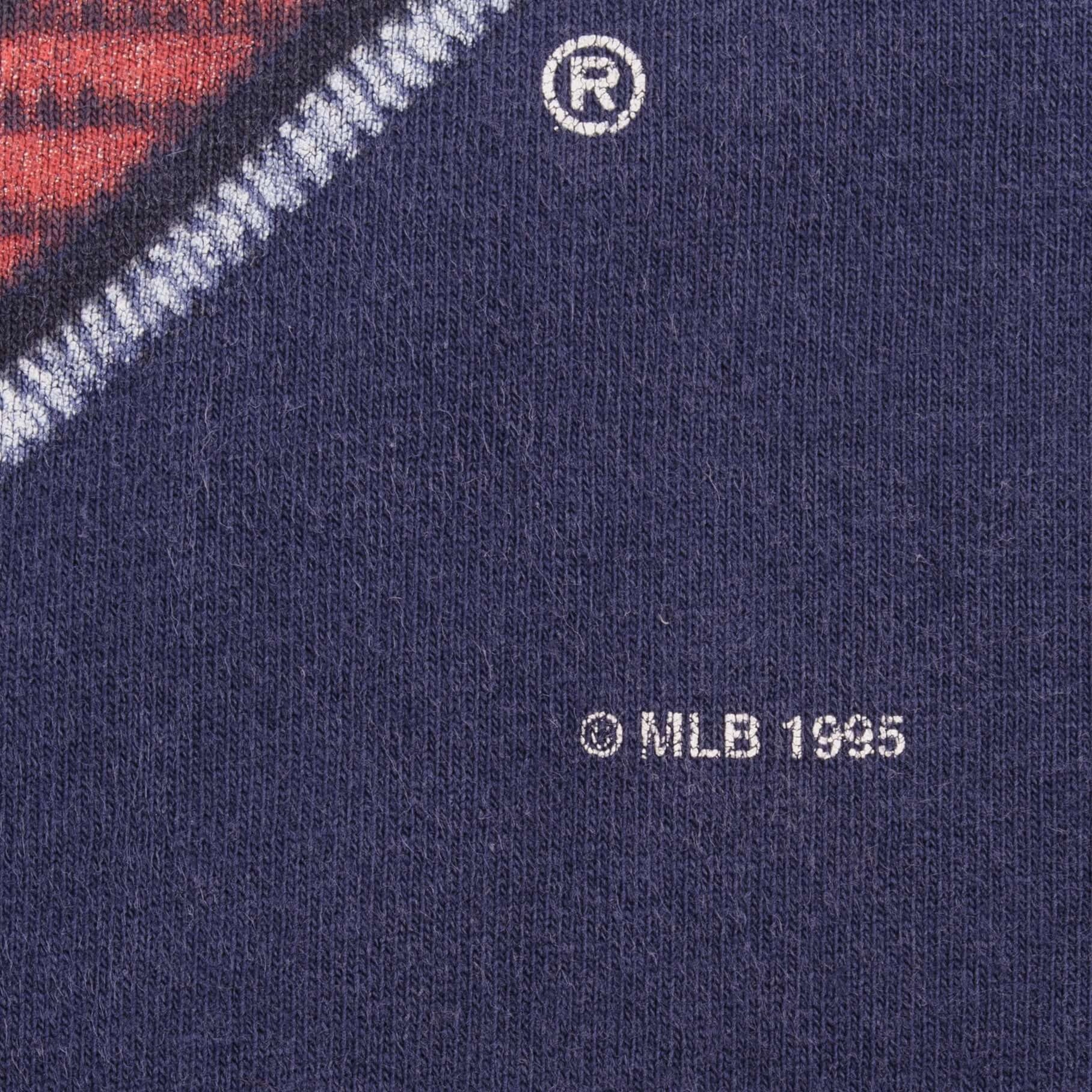 VINTAGE MLB CLEVELAND INDIANS 1995 TEE SHIRT SIZE LARGE MADE IN USA