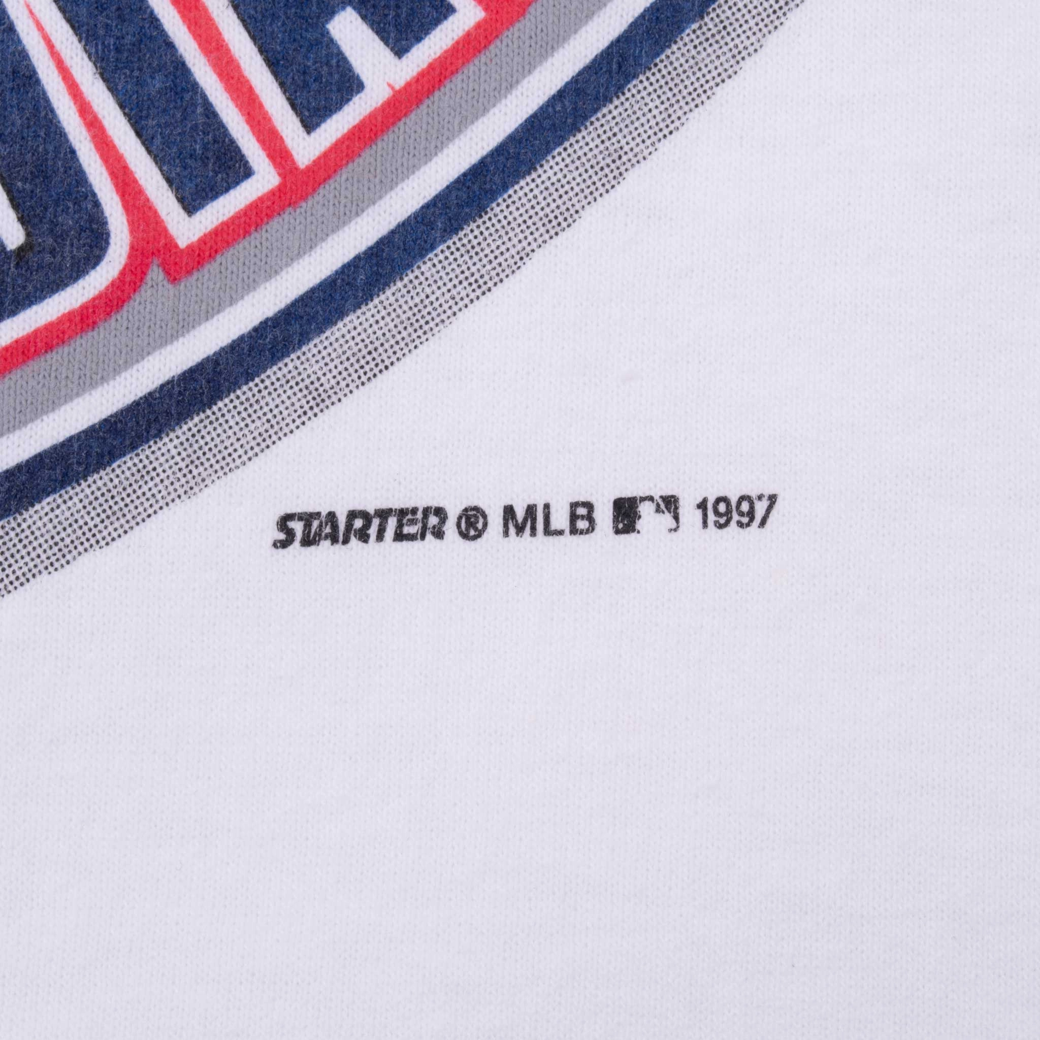 VINTAGE MLB CLEVELAND INDIANS AMERICAN LEAGUE CHAMPIONS 1997 TEE SHIRT 2XL
