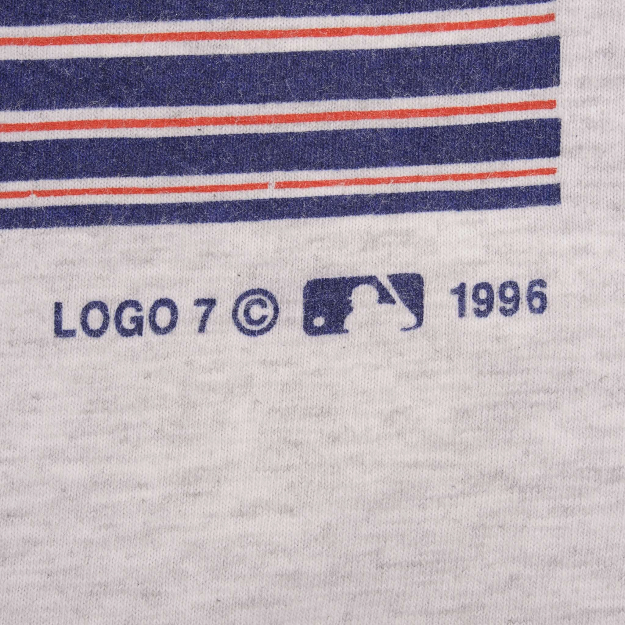 VINTAGE MLB CLEVELAND INDIANS CENTRAL DIVISION CHAMPIONS 1996 TEE SHIRT SIZE XL