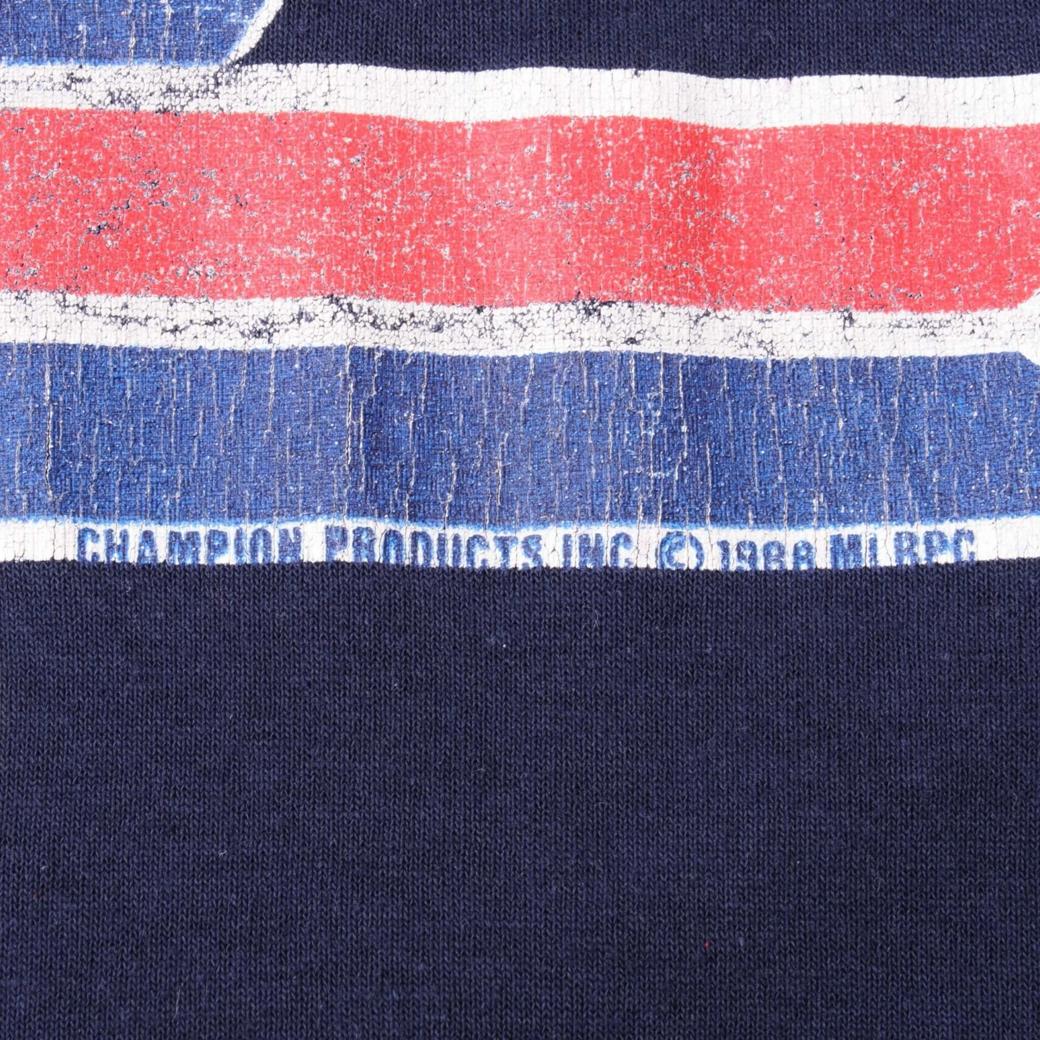 VINTAGE MLB CLEVELAND INDIANS CHAMPION TEE SHIRT 1988 SIZE LARGE MADE IN USA
