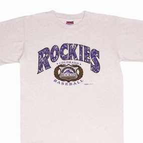 VINTAGE MLB COLORADO ROCKIES 1993 TEE SHIRT SIZE LARGE MADE IN USA