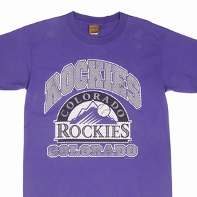 VINTAGE MLB COLORADO ROCKIES 1996 TEE SHIRT SIZE LARGE MADE IN USA