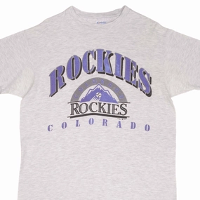 VINTAGE MLB COLORADO ROCKIES TEE SHIRT 1991 SIZE LARGE MADE IN USA