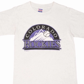 VINTAGE MLB COLORADO ROCKIES TEE SHIRT 1995 SIZE MEDIUM MADE IN USA