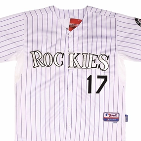 VINTAGE MLB COLORADO ROCKIES TODD HELTON #17 DEADSTOCK MAJESTIC JERSEY SIZE 48