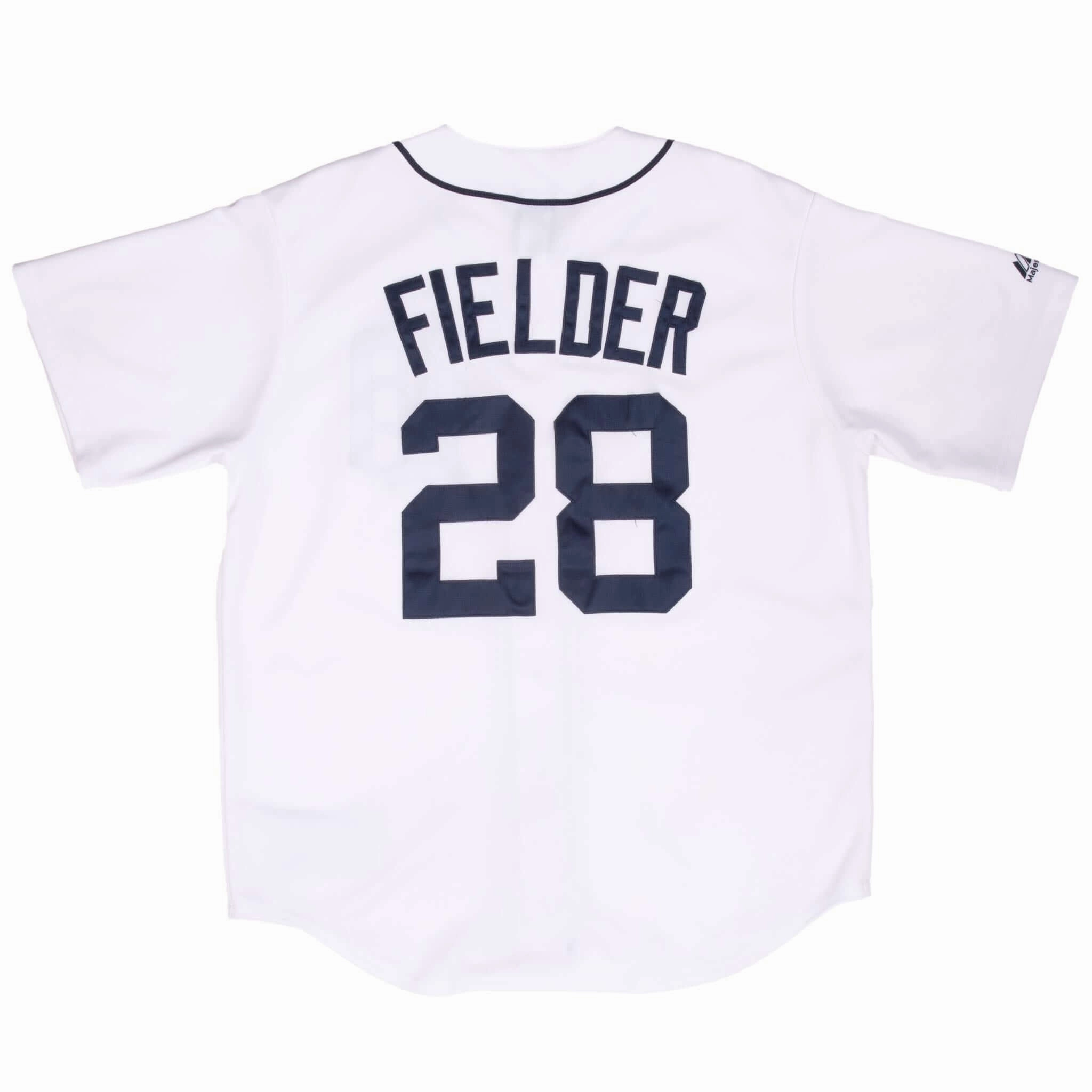 VINTAGE MLB DETROIT TIGERS PRINCE FIELDER #33 MAJESTIC JERSEY 2010S LARGE