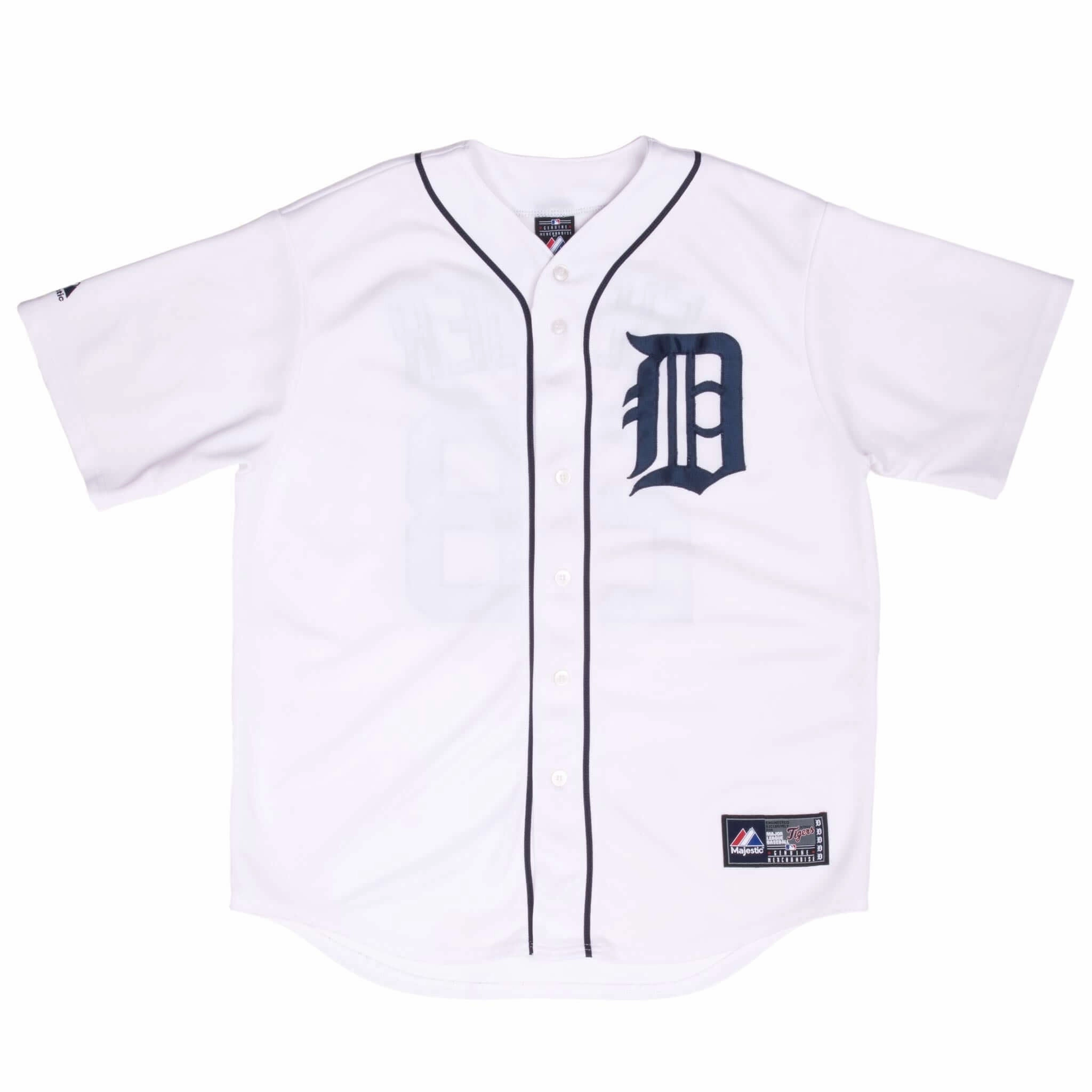 VINTAGE MLB DETROIT TIGERS PRINCE FIELDER #33 MAJESTIC JERSEY 2010S LARGE