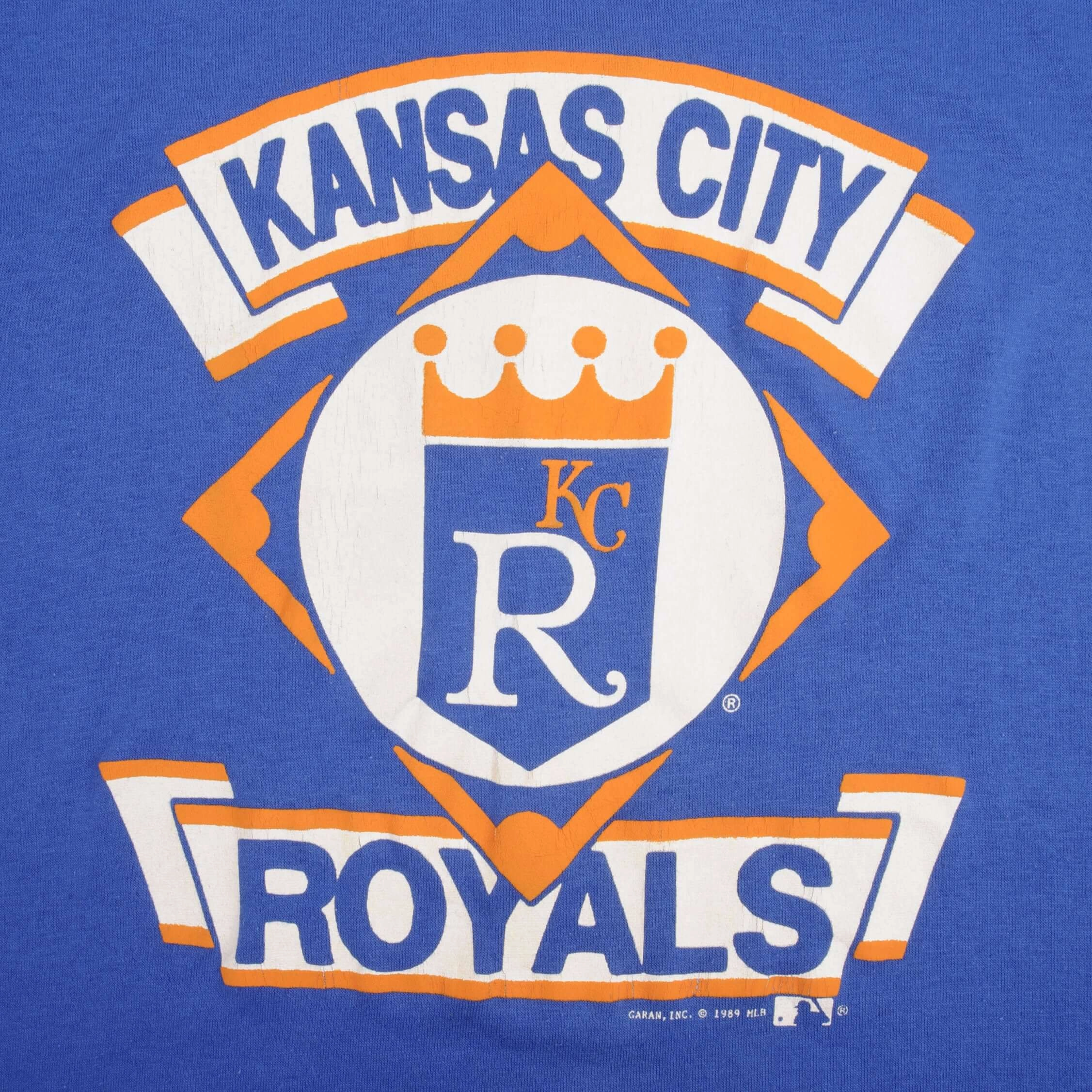VINTAGE MLB KANSAS CITY ROYALS 1989 TEE SHIRT SIZE MEDIUM MADE IN USA