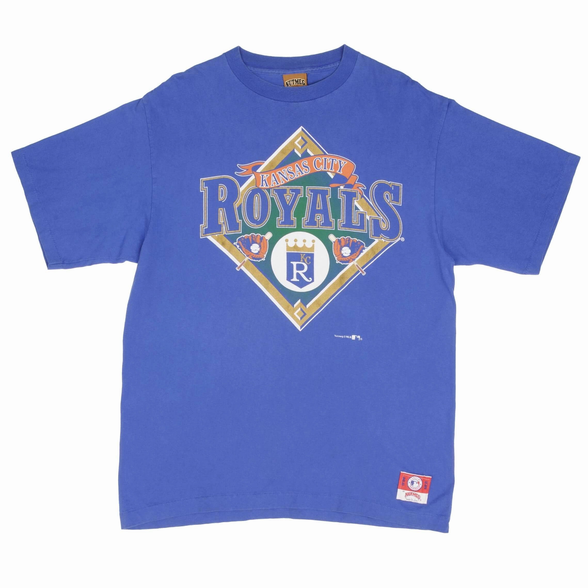 VINTAGE MLB KANSAS CITY ROYALS 1990S TEE SHIRT SIZE LARGE MADE IN USA