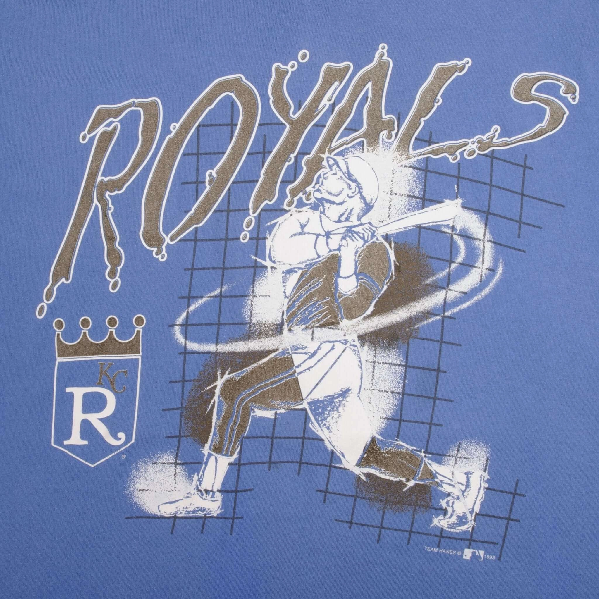 VINTAGE MLB KANSAS CITY ROYALS 1993 TEE SHIRT SIZE 2XL