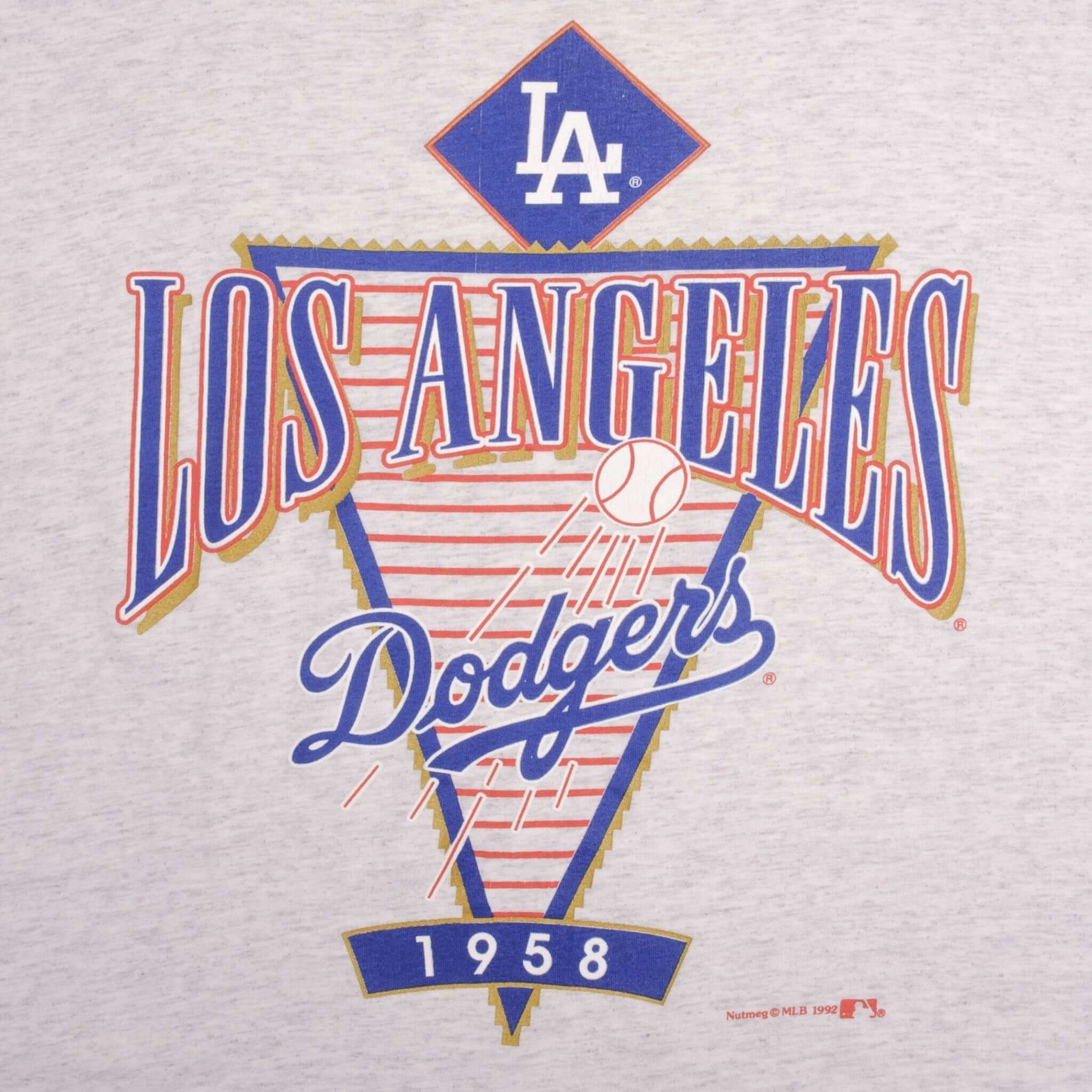 VINTAGE MLB LOS ANGELES DODGERS 1992 TEE SHIRT LARGE MADE IN USA