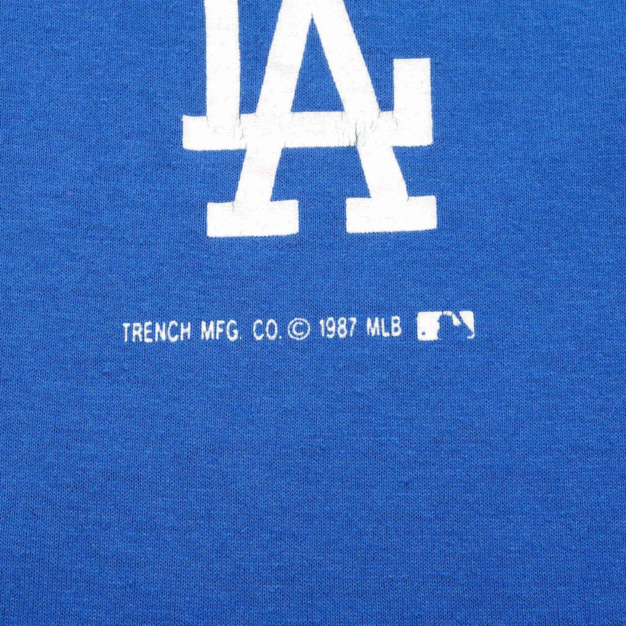 VINTAGE MLB LOS ANGELES DODGERS TEE SHIRT 1987 SIZE LARGE MADE IN USA